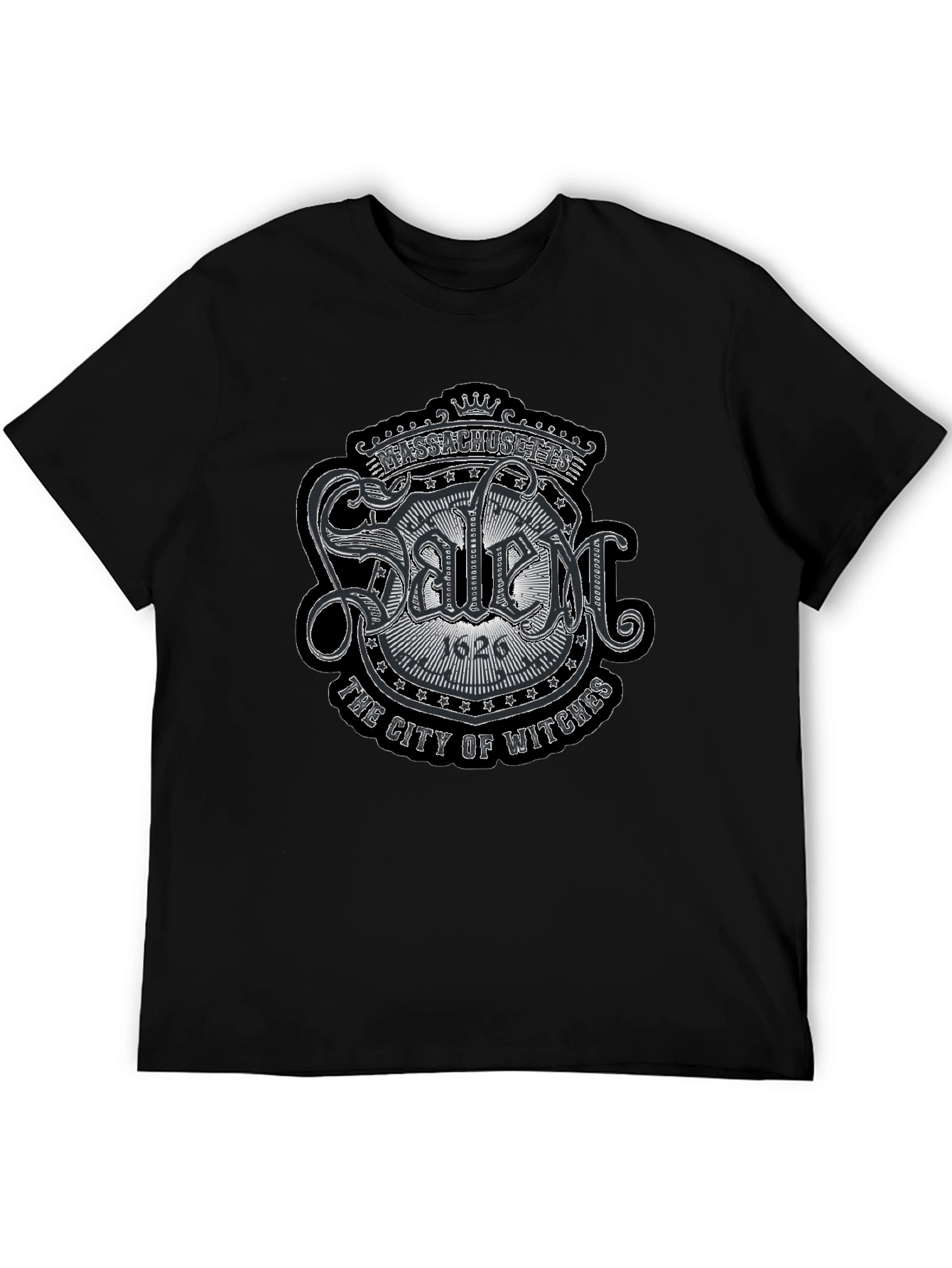Salem Massachusetts Black T-Shirt