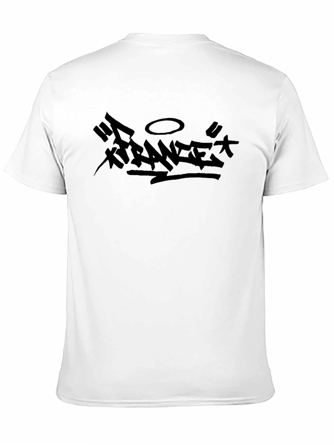 Edgy Black Graphic Tee - Stranger Design