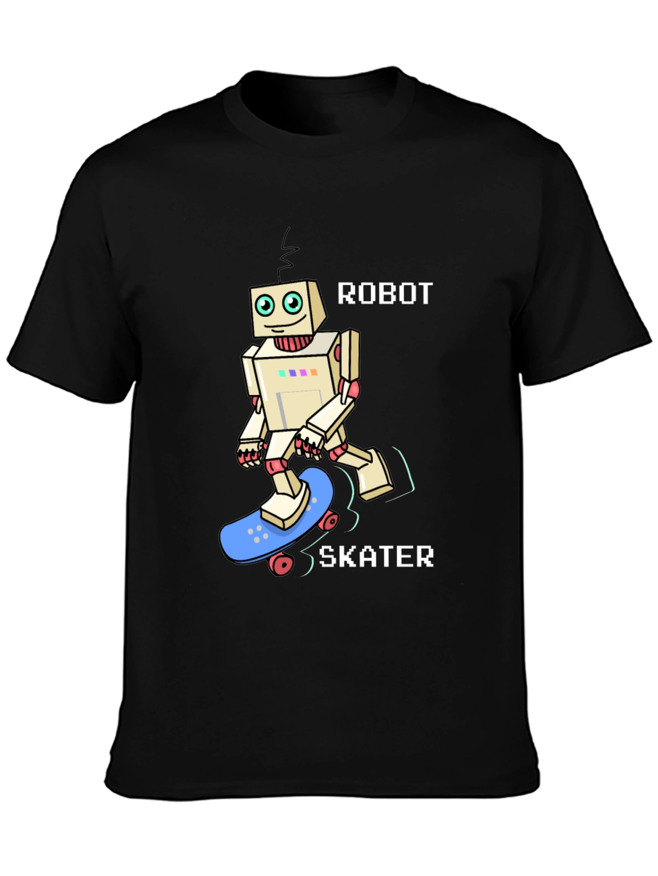Robot Skater Graphic Tee - Cool & Unique Design