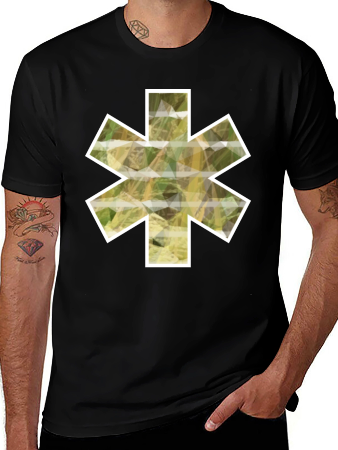 Asterisk Camo T-Shirt - Stylish & Unique Design