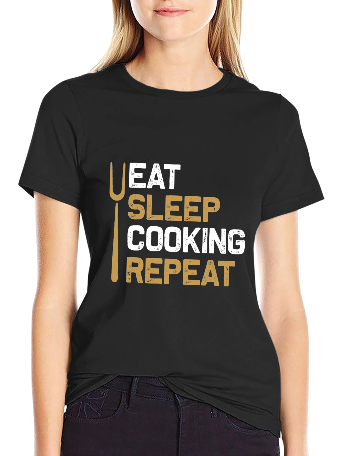 Eat Sleep Cooking Repeat T-Shirt