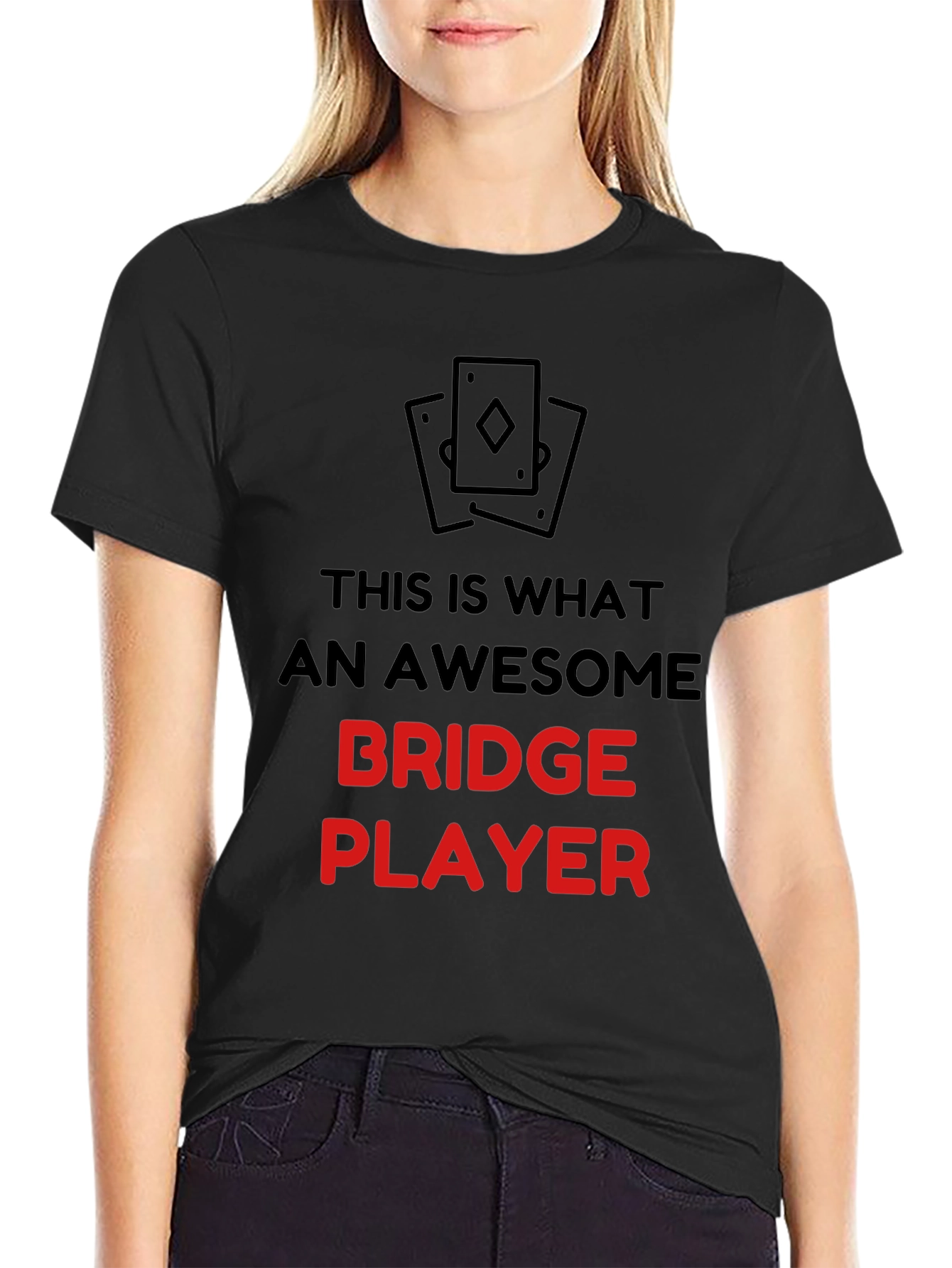 Awesome Bridge Player Graphic T-Shirt