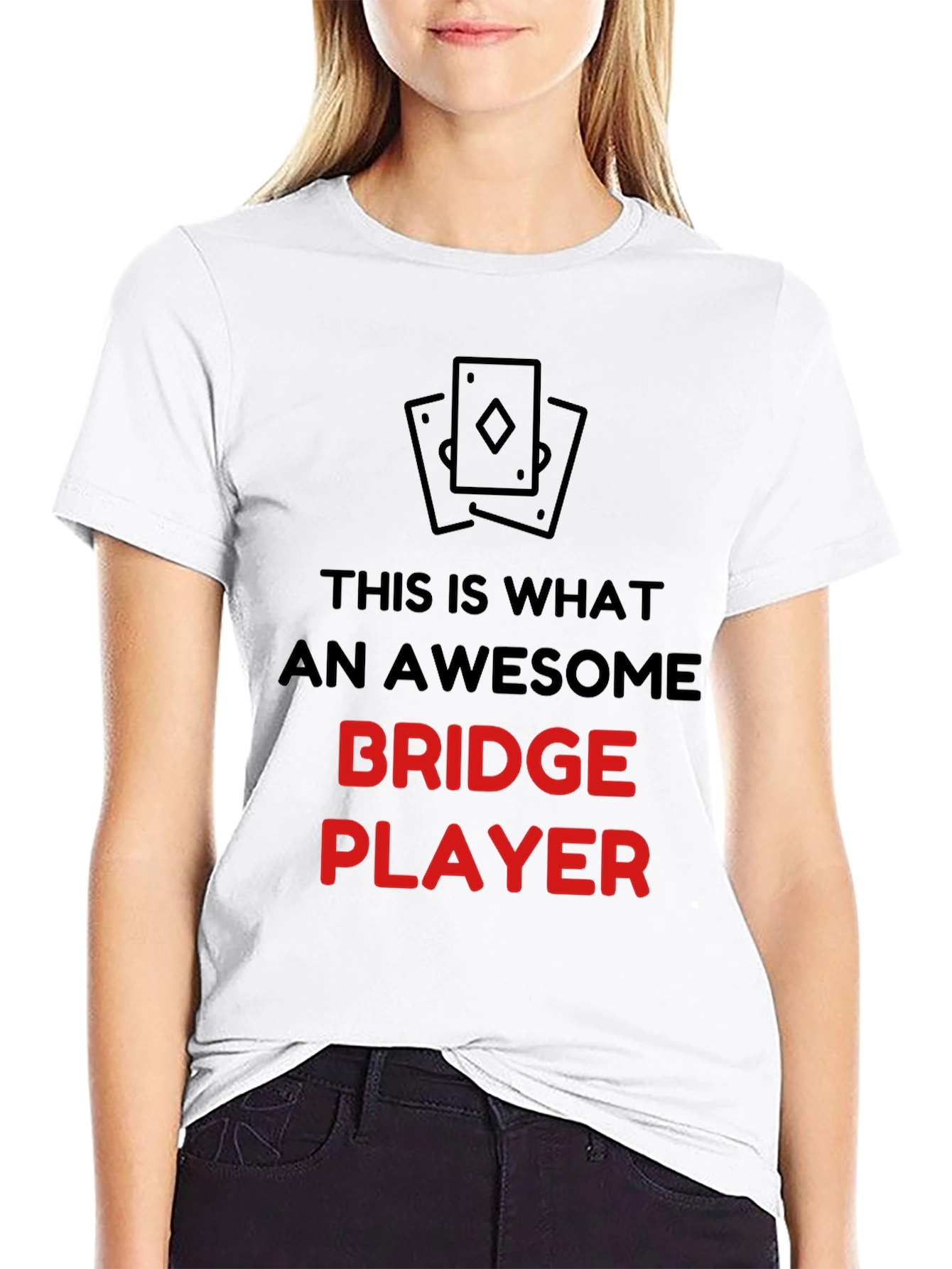 Awesome Bridge Player Graphic T-Shirt