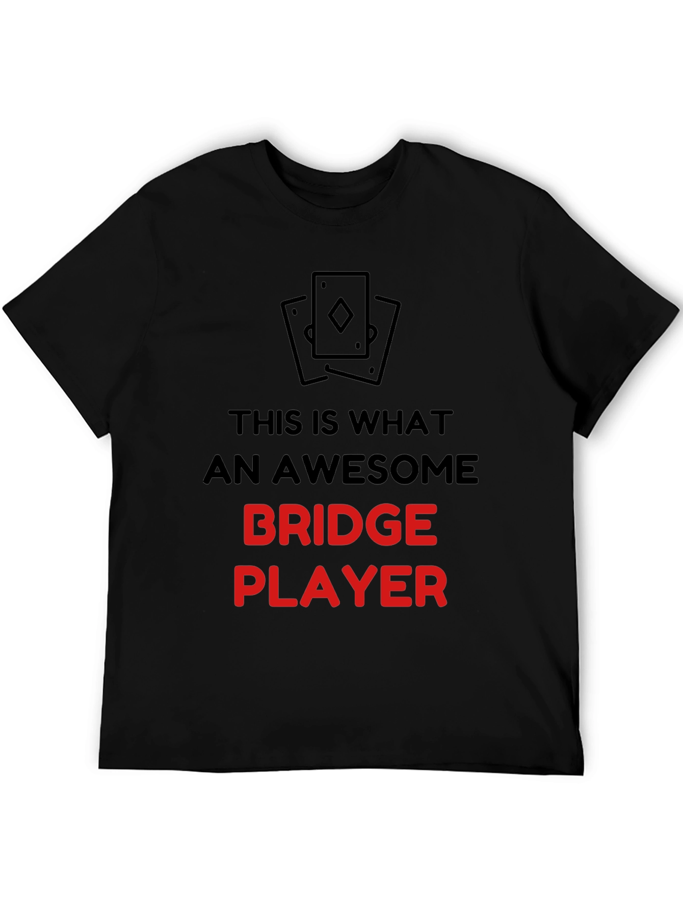 Awesome Bridge Player Graphic T-Shirt