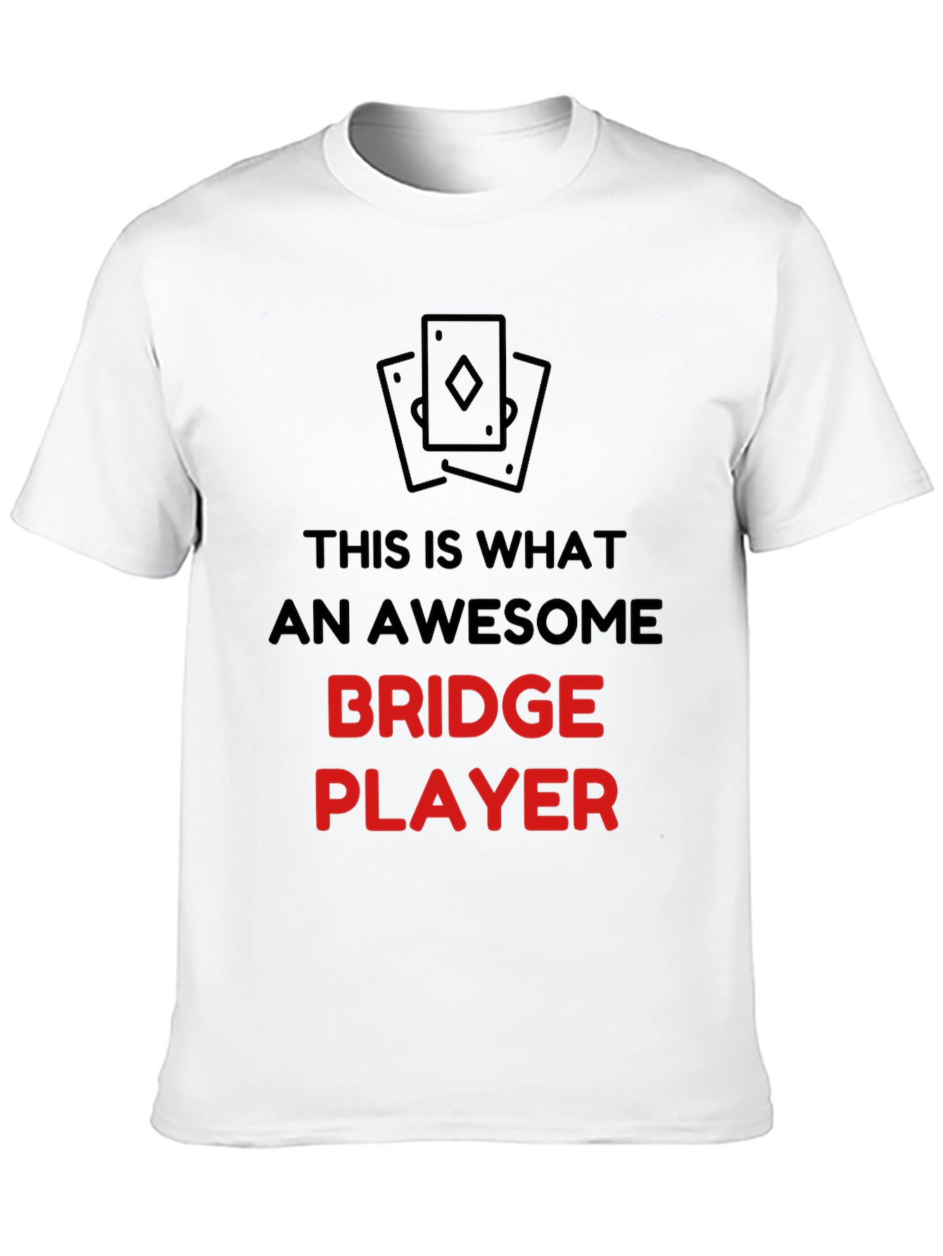 Awesome Bridge Player Graphic T-Shirt