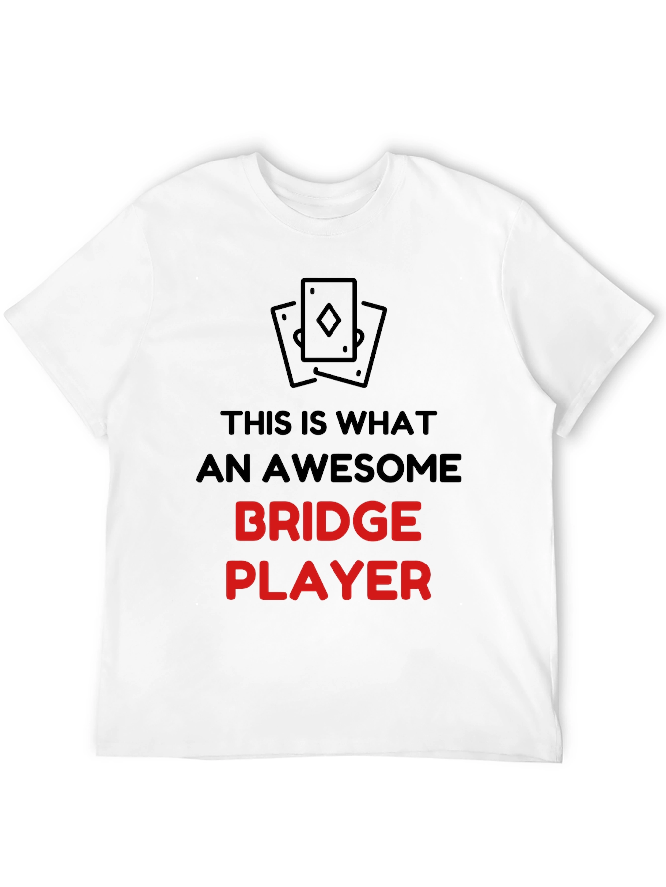 Awesome Bridge Player Graphic T-Shirt