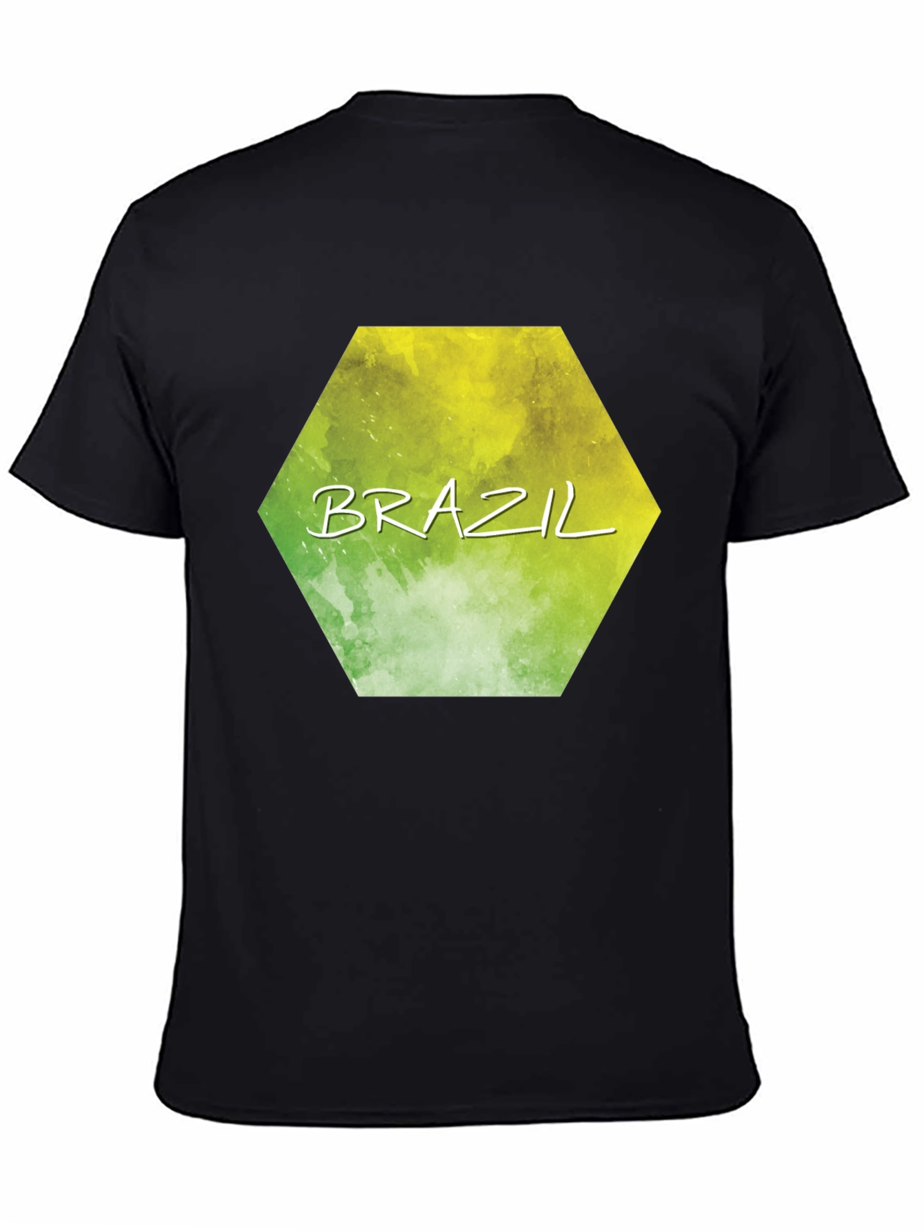 Brazil Hexagon Graphic T-Shirt