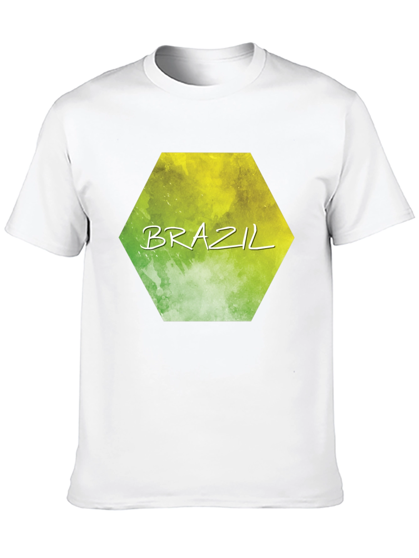 Brazil Hexagon Graphic T-Shirt