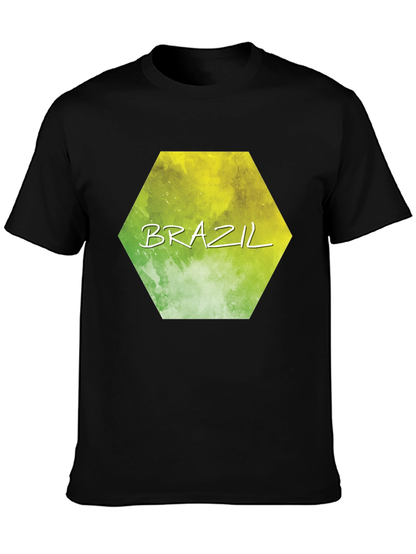 Brazil Hexagon Graphic T-Shirt