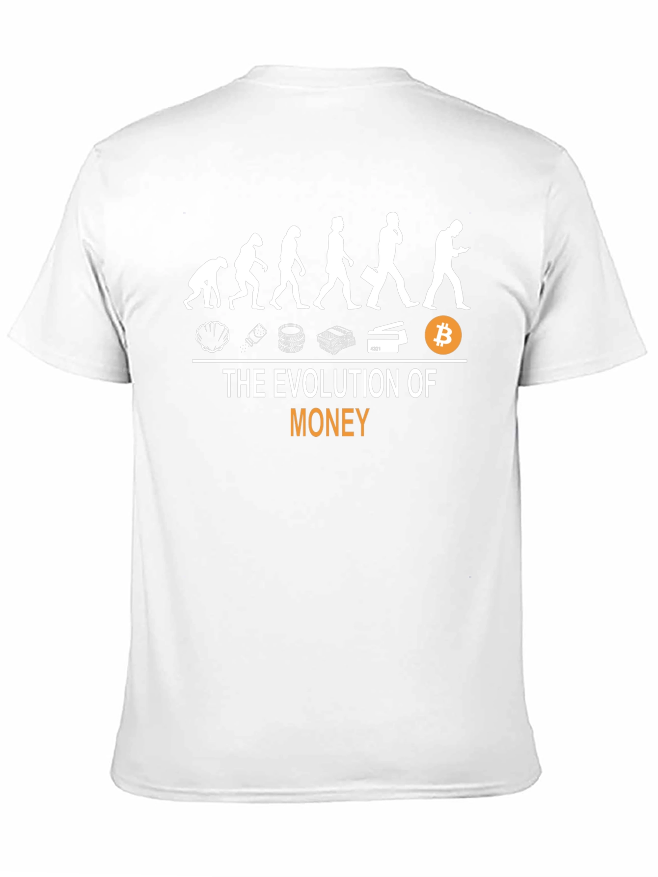 Evolution of Money Black T-Shirt - Bitcoin