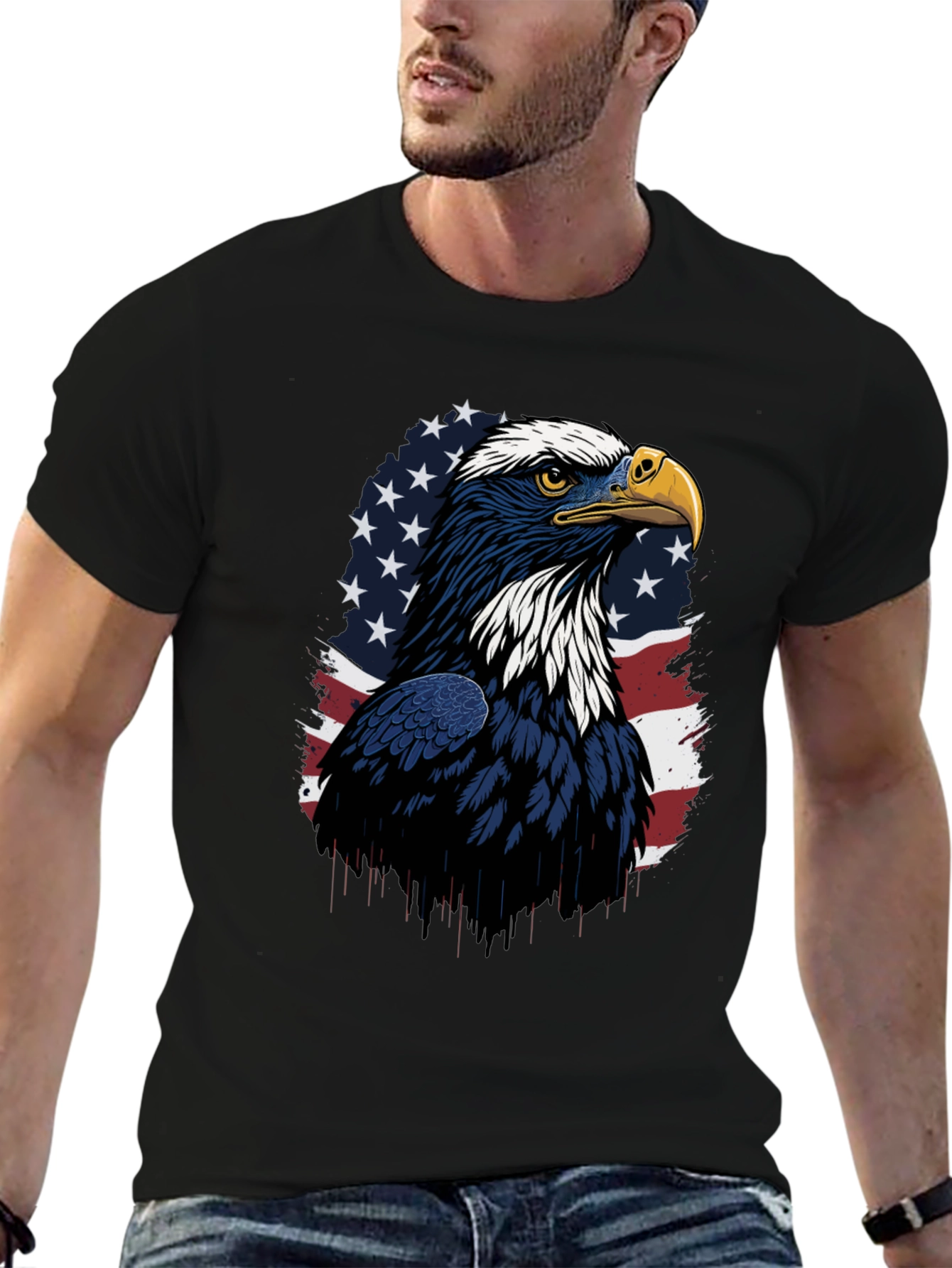 American Eagle Flag Graphic T-Shirt