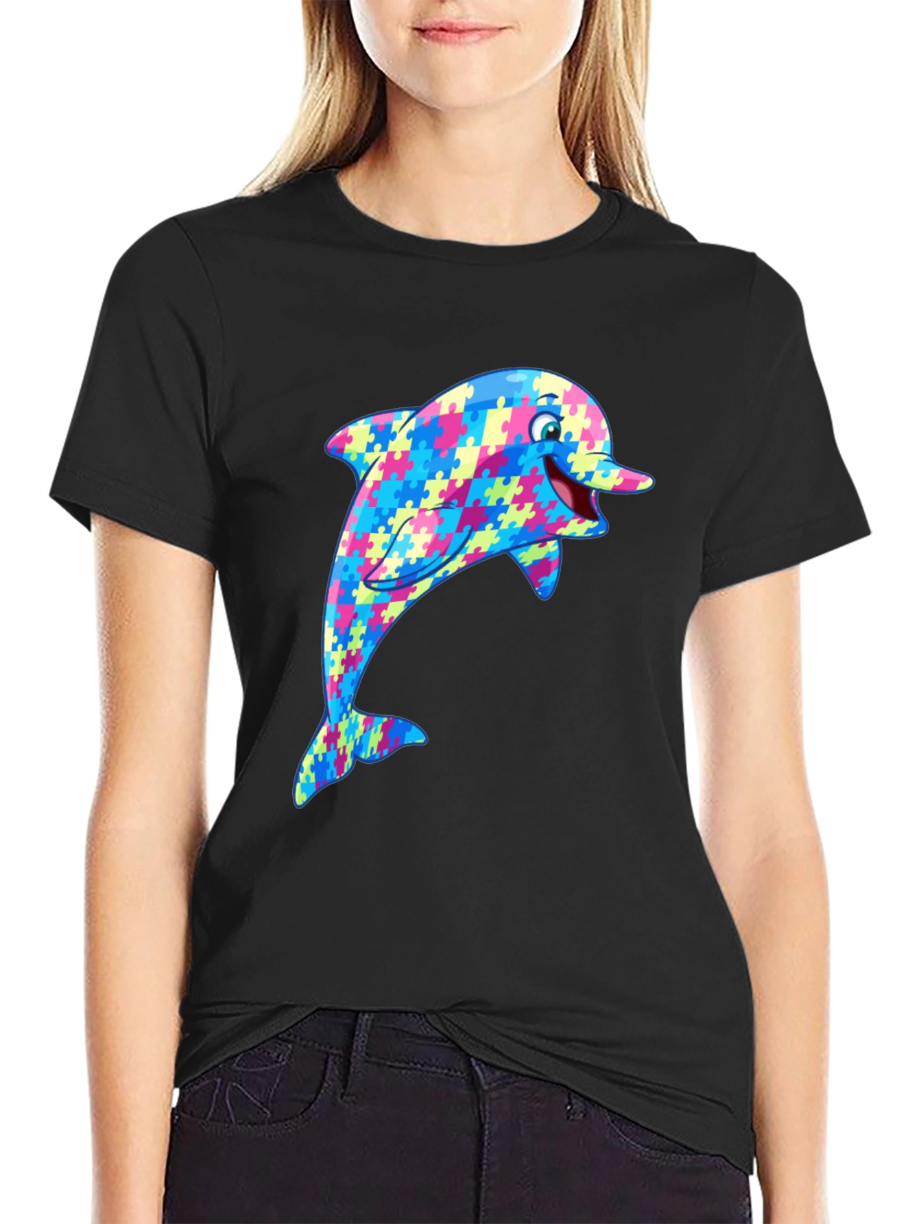 Dolphin Autism Awareness T-Shirt