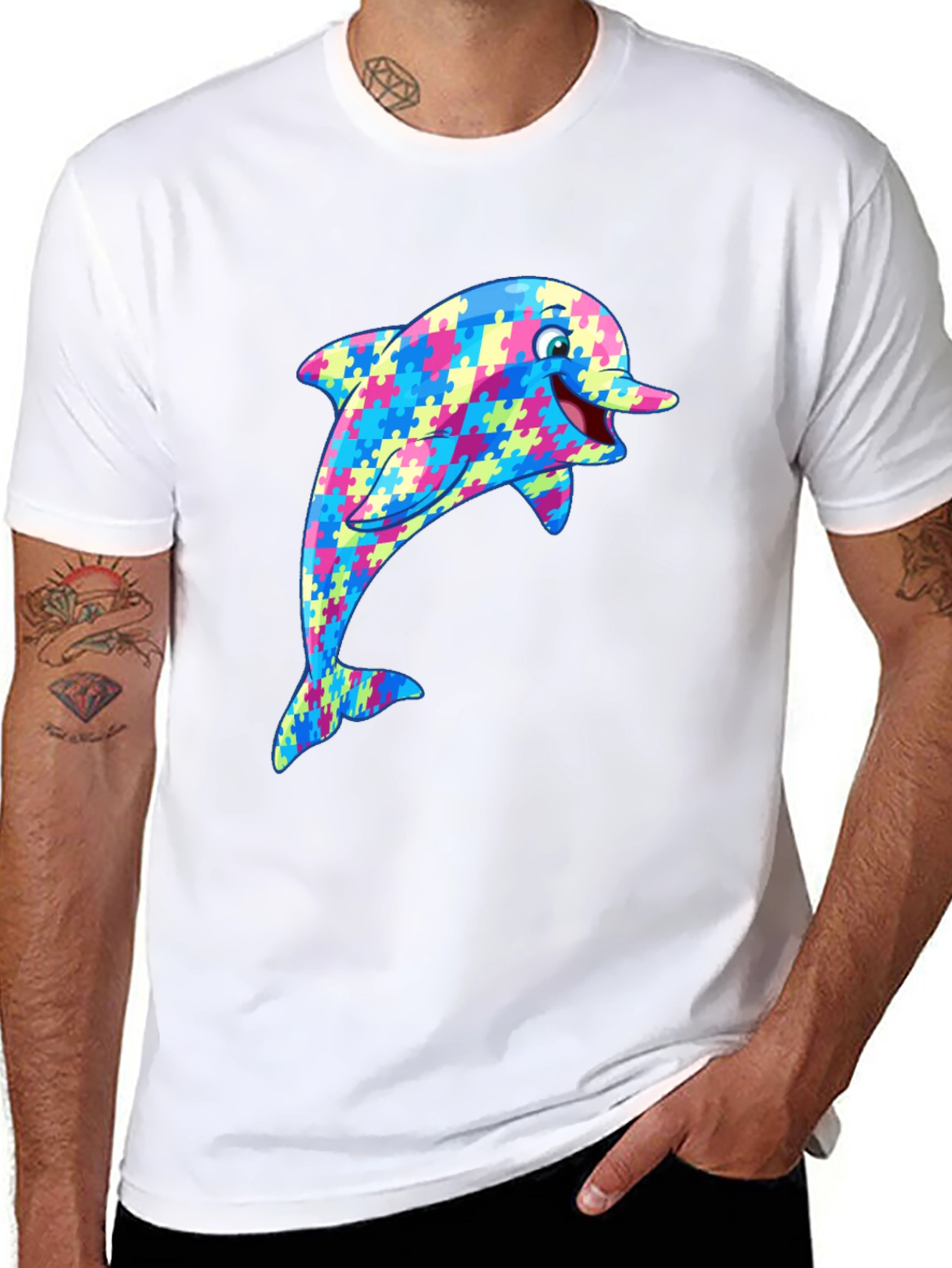 Dolphin Autism Awareness T-Shirt