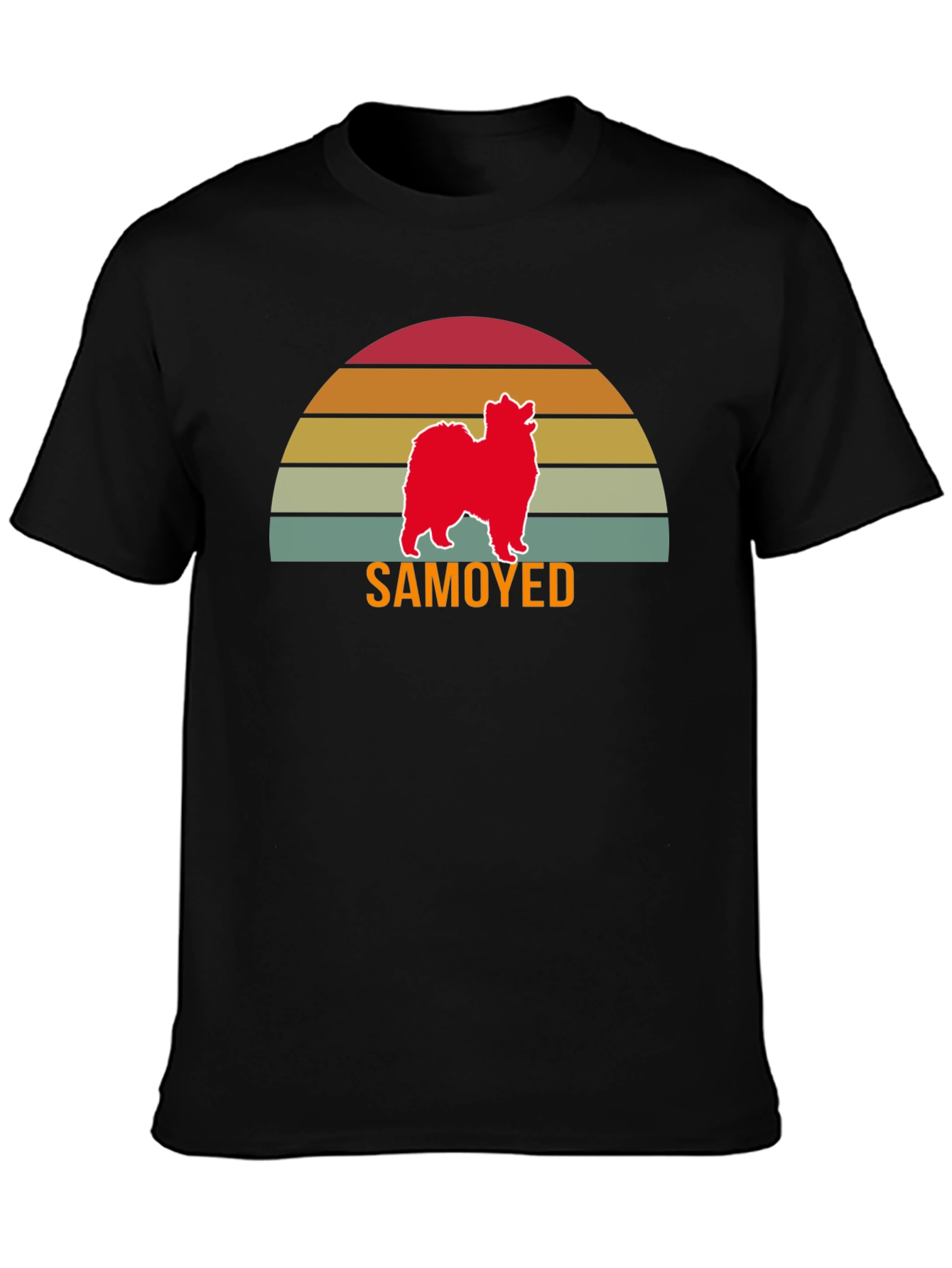 Samoyed Dog Sunset T-Shirt