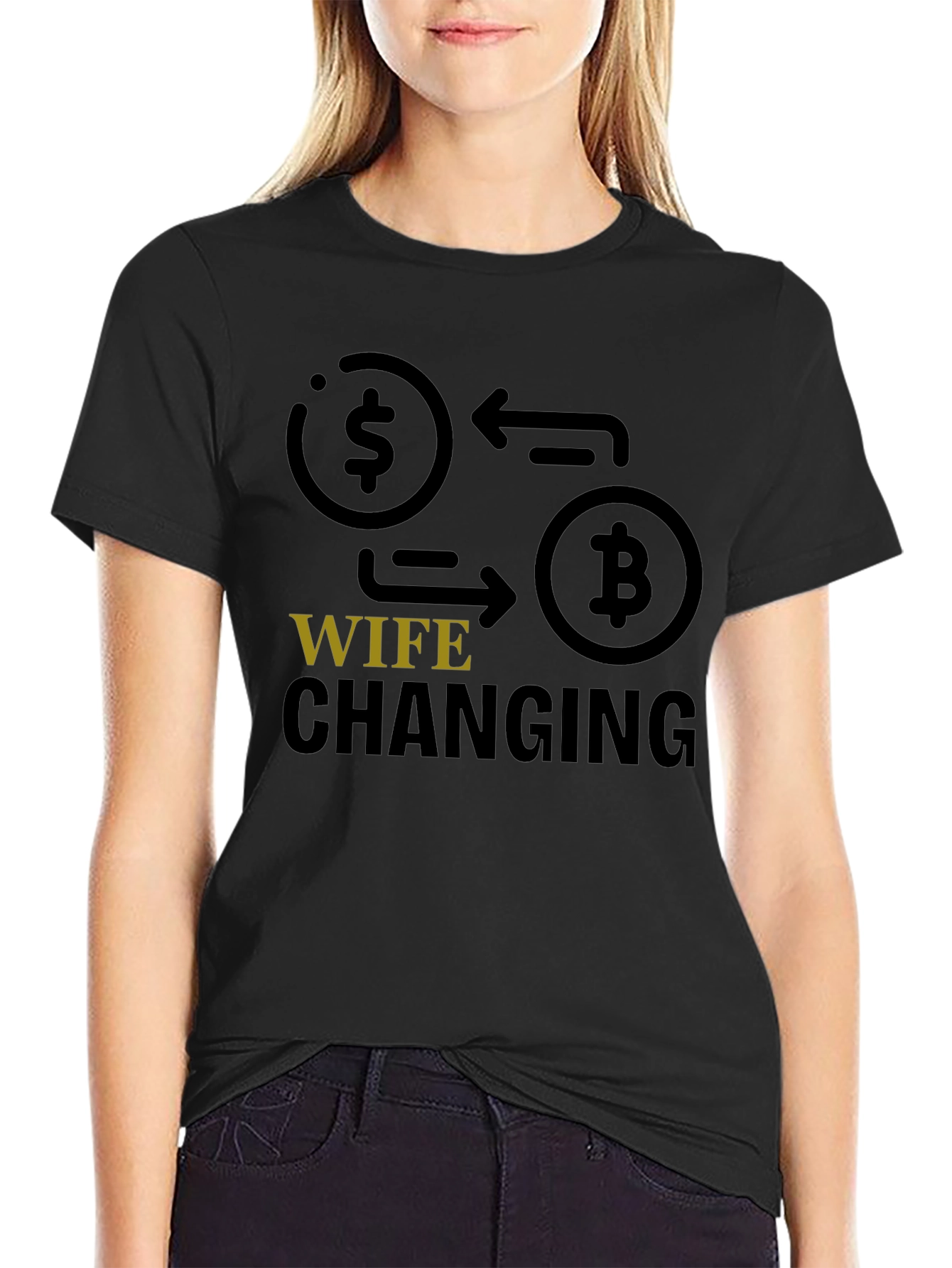 Crypto Wife Changing T-Shirt - Bitcoin Investor Tee