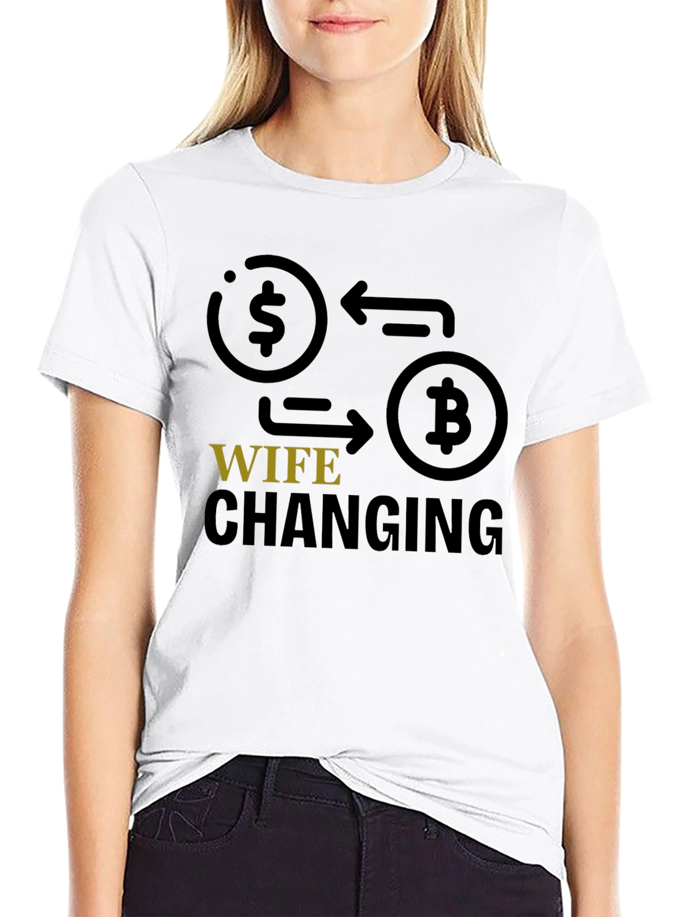 Crypto Wife Changing T-Shirt - Bitcoin Investor Tee