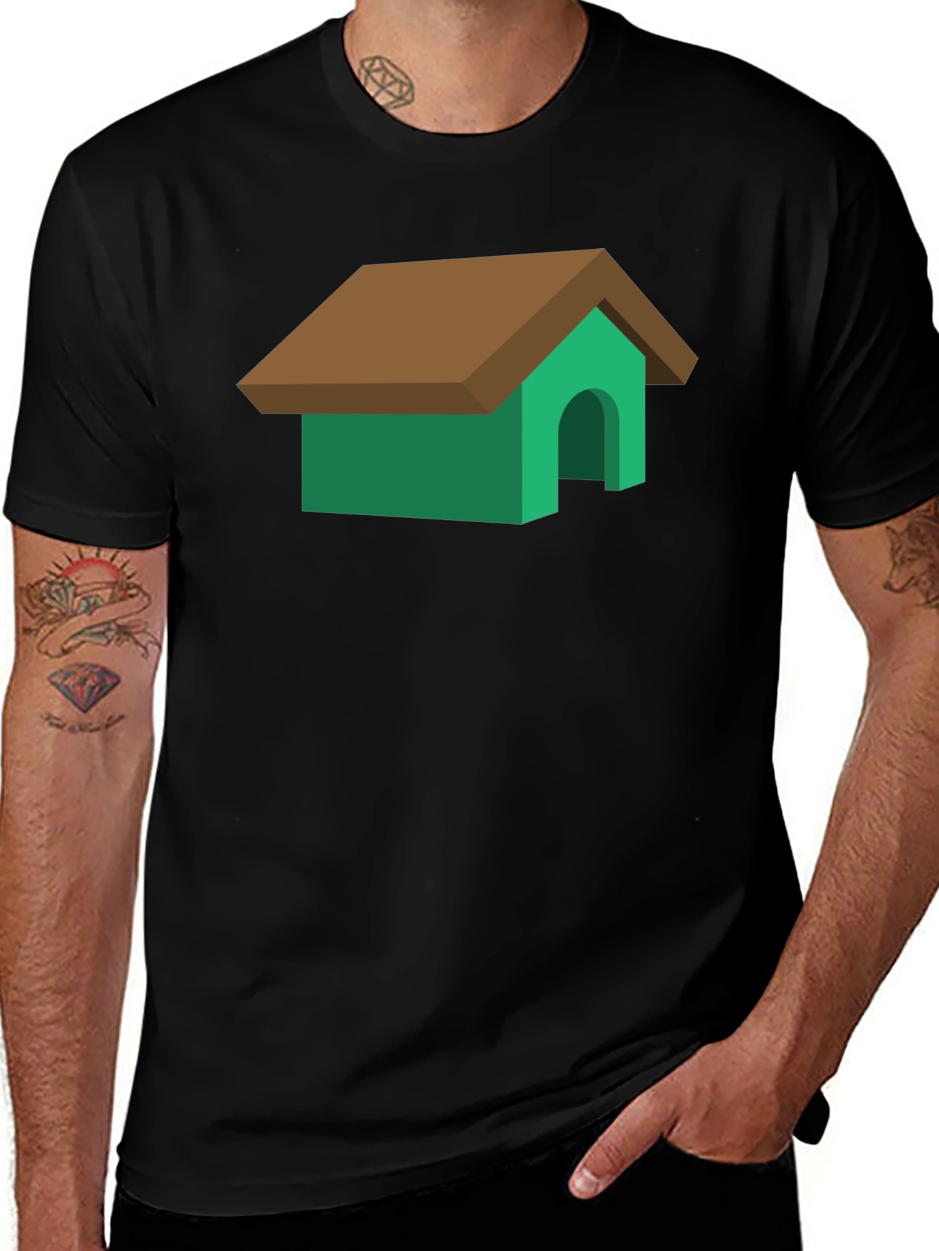 Dog House Graphic Tee - Funny Pet Lover Shirt