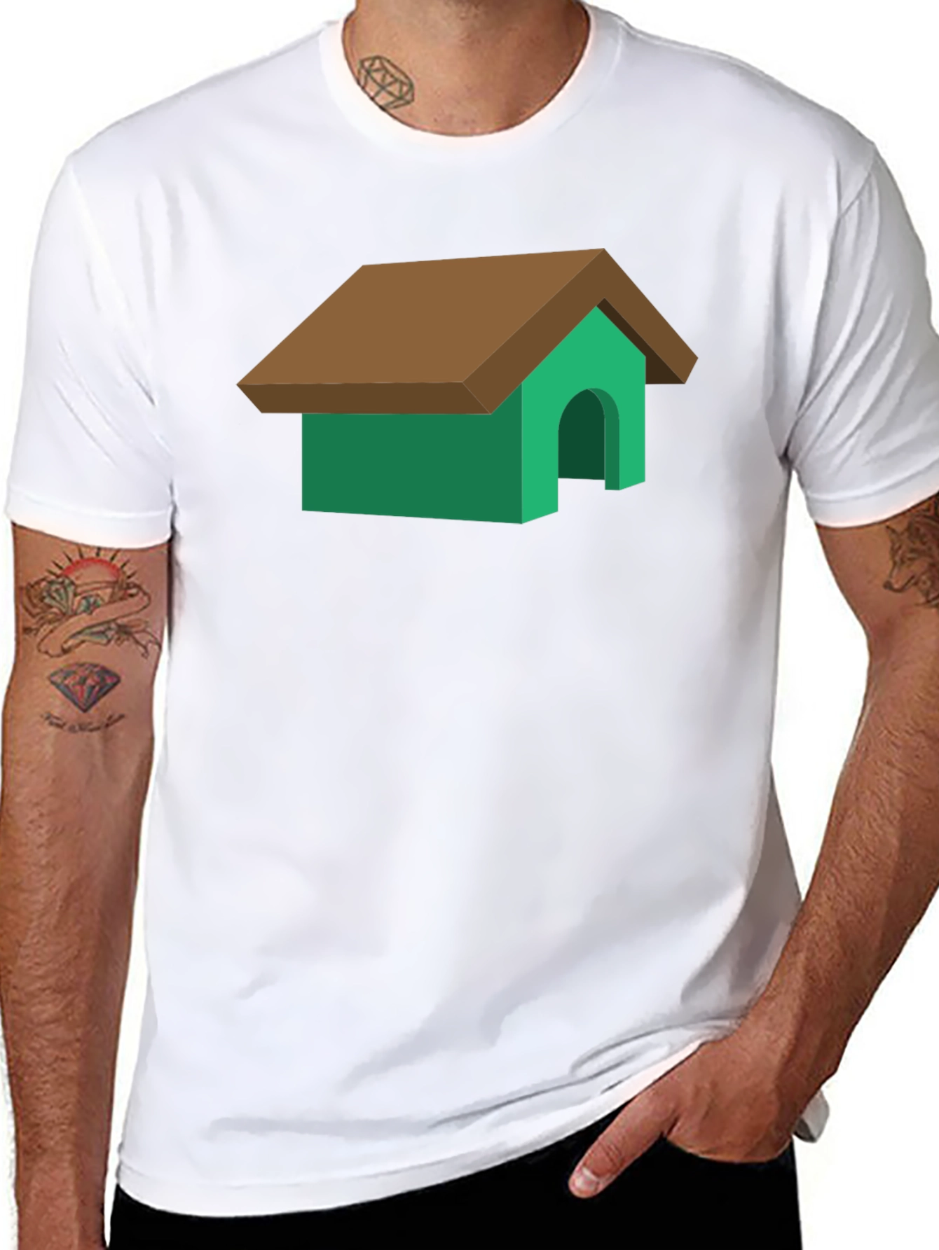 Dog House Graphic Tee - Funny Pet Lover Shirt