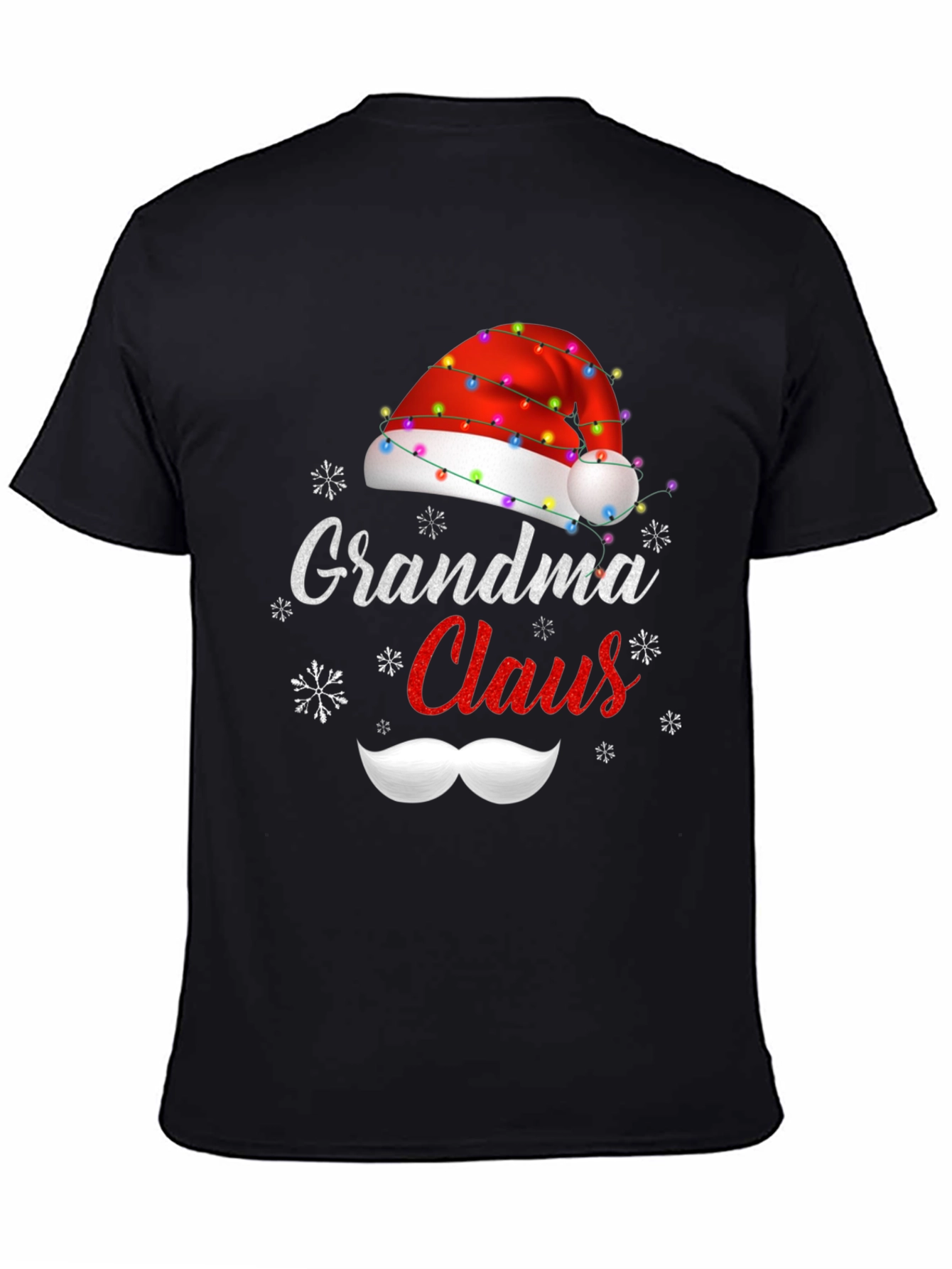 Grandma Claus Christmas T-Shirt Holiday Santa Hat