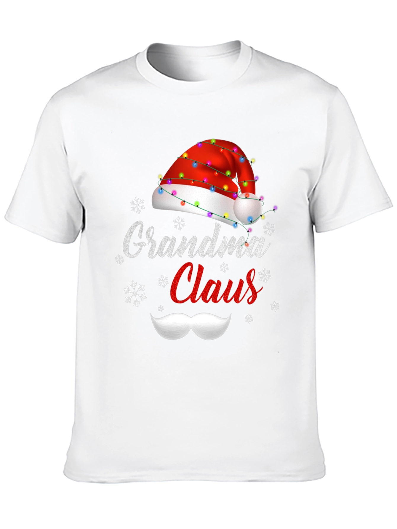 Grandma Claus Christmas T-Shirt Holiday Santa Hat