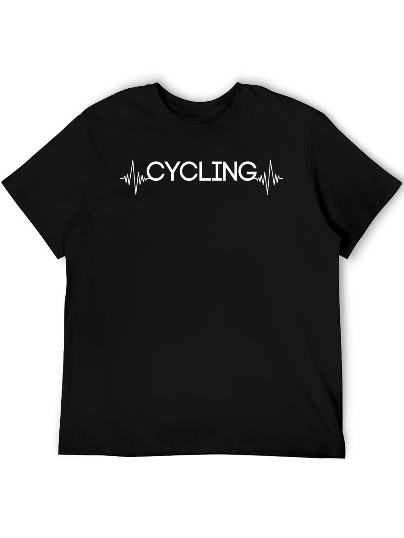 Cycling Heartbeat T-Shirt - Black