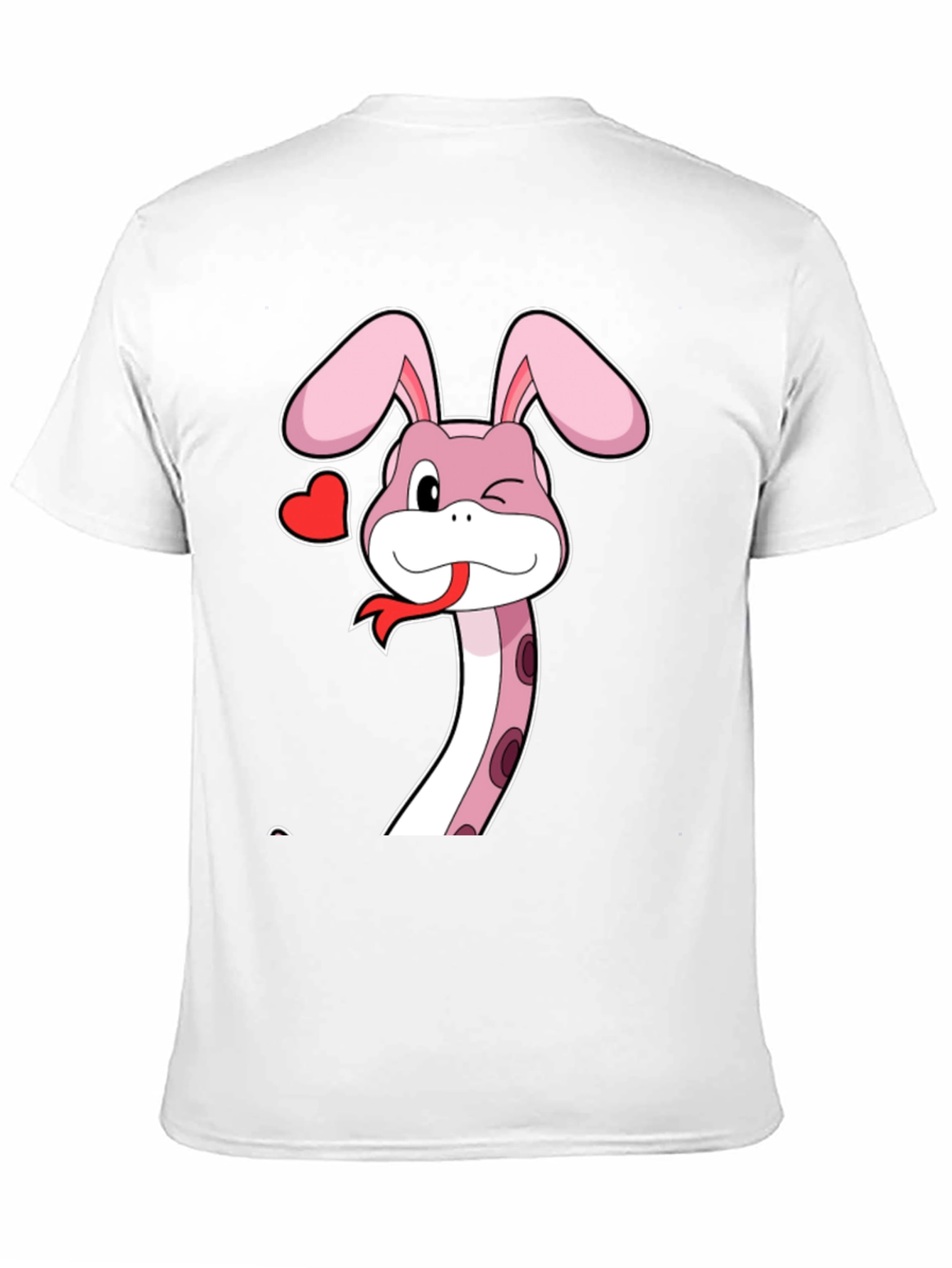 Snake Bunny Cartoon Graphic Tee