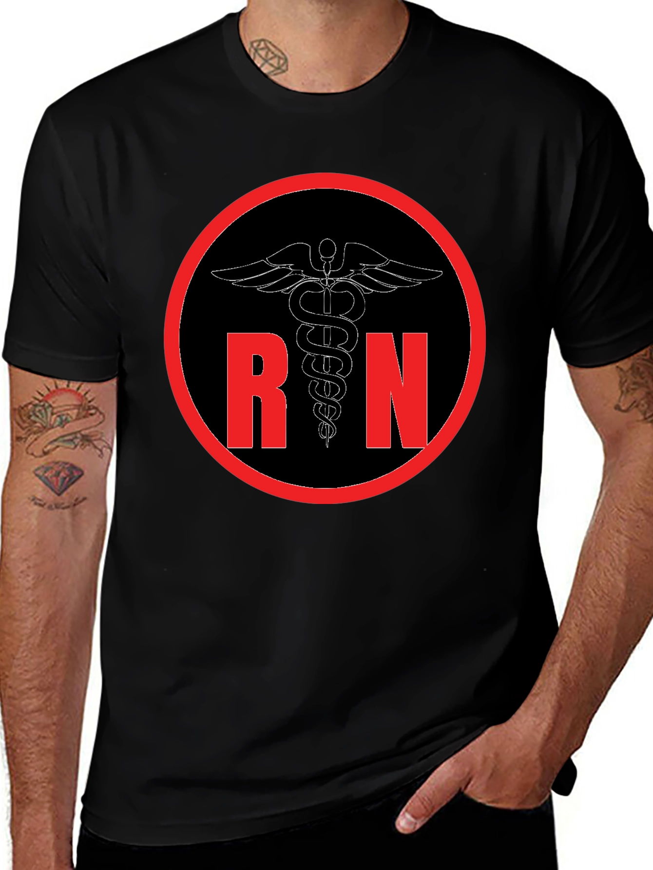RN Caduceus T-Shirt - Registered Nurse Apparel