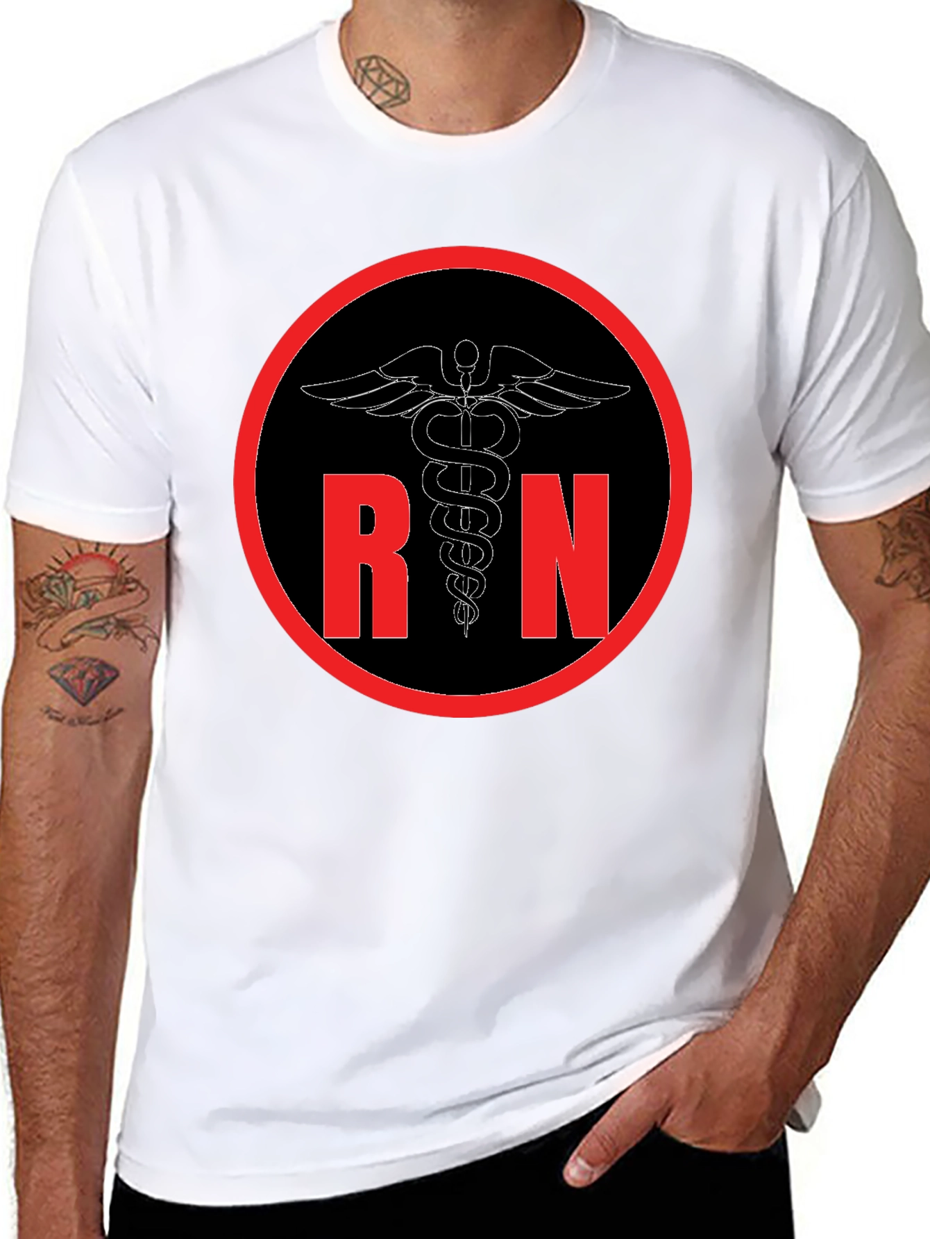RN Caduceus T-Shirt - Registered Nurse Apparel