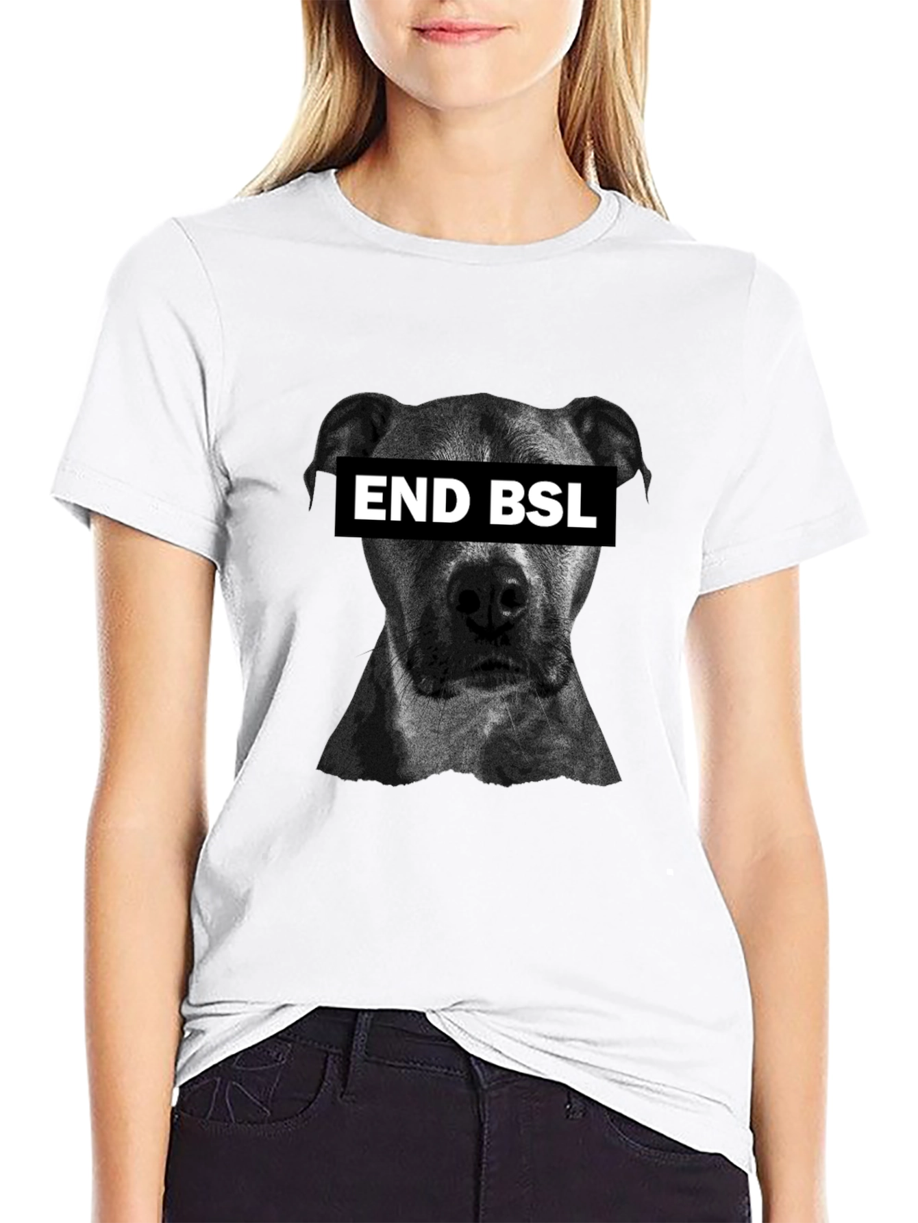 End BSL T-Shirt - Black Cotton Tee