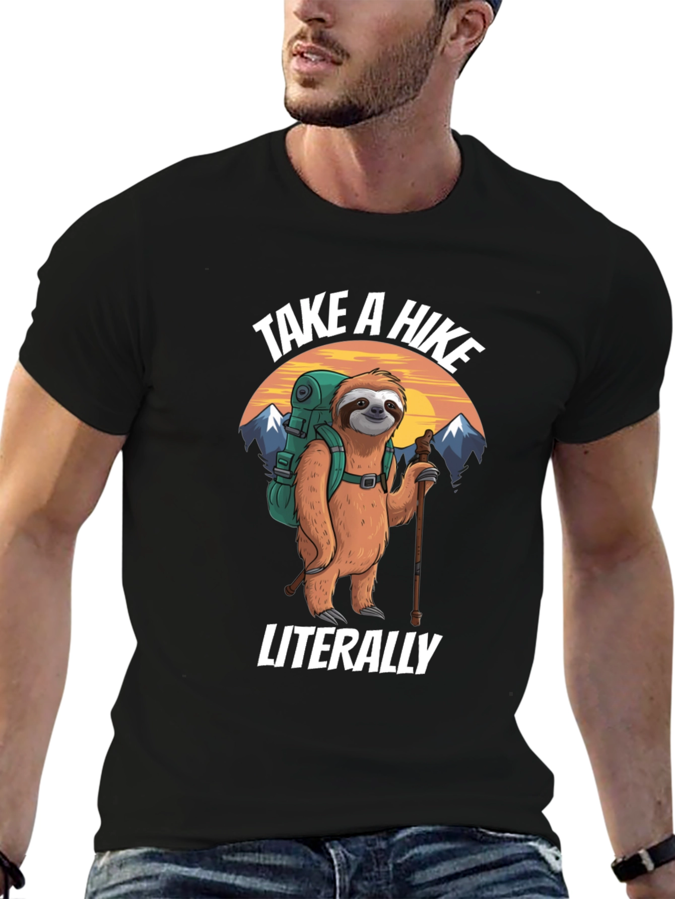 Take a Hike Sloth Graphic T-Shirt