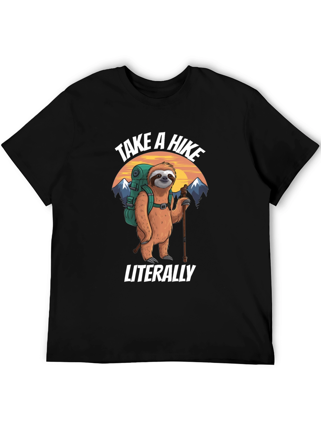Take a Hike Sloth Graphic T-Shirt
