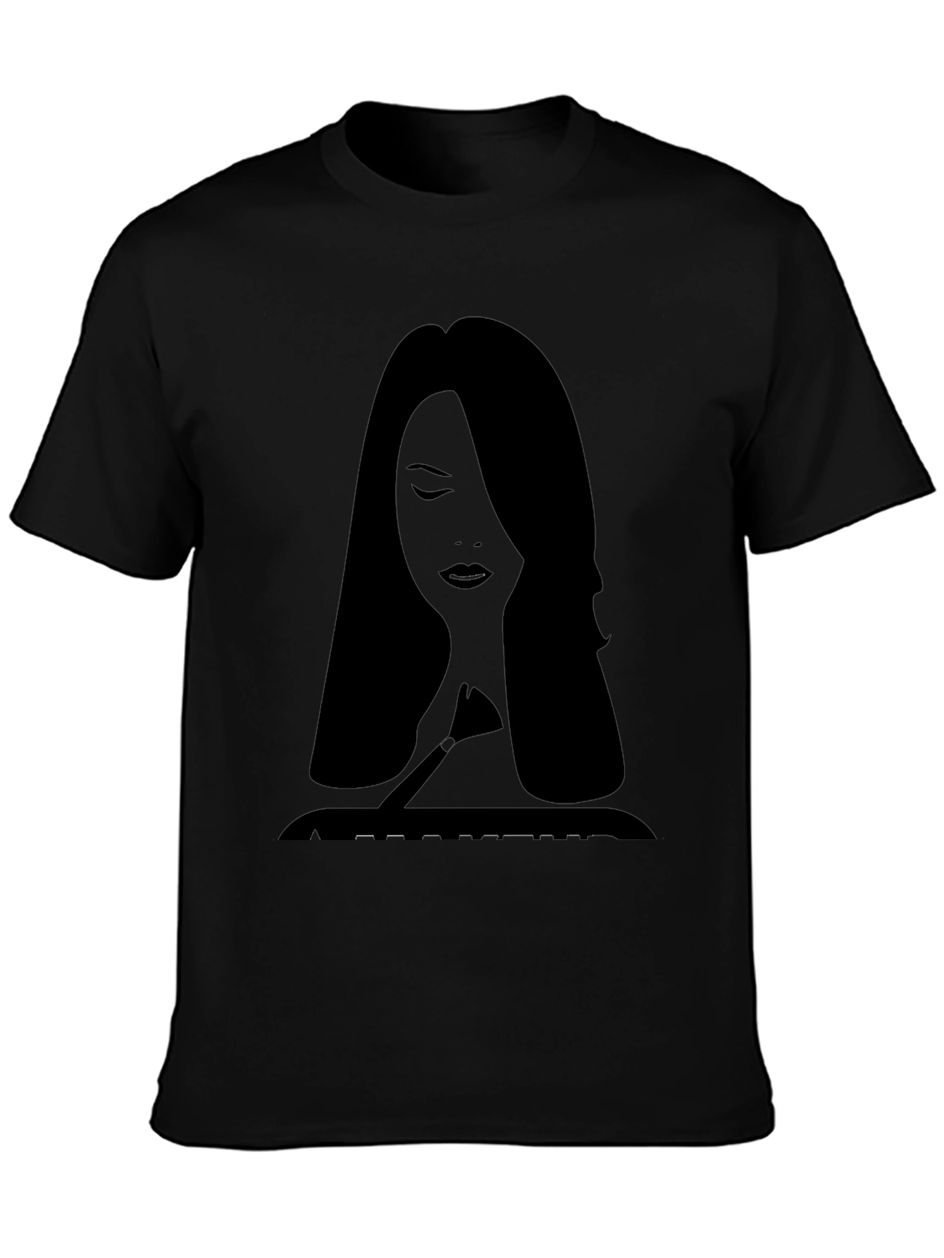 Makeup Artist Silhouette Black T-Shirt