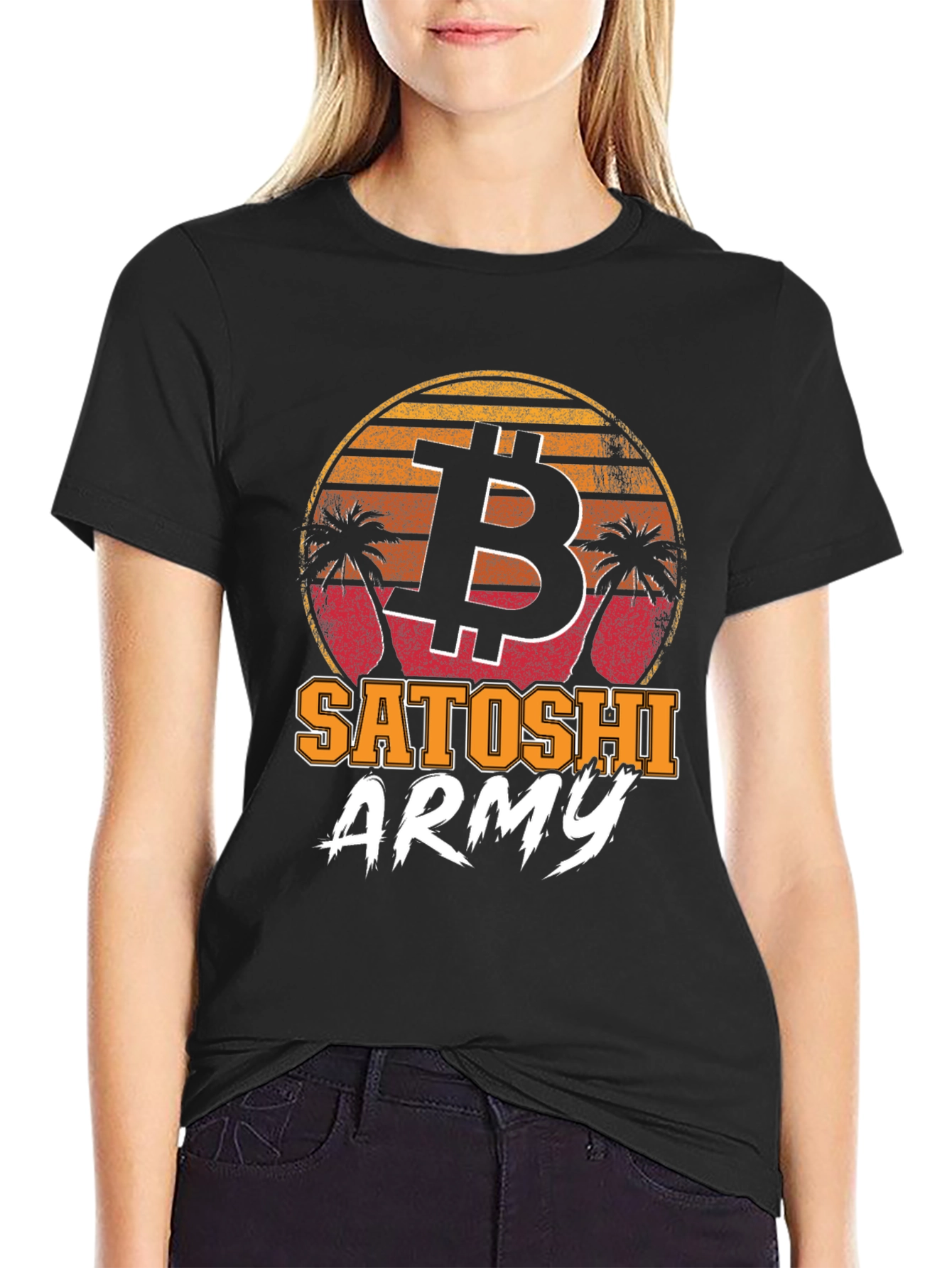 Bitcoin Satoshi Army Graphic Tee