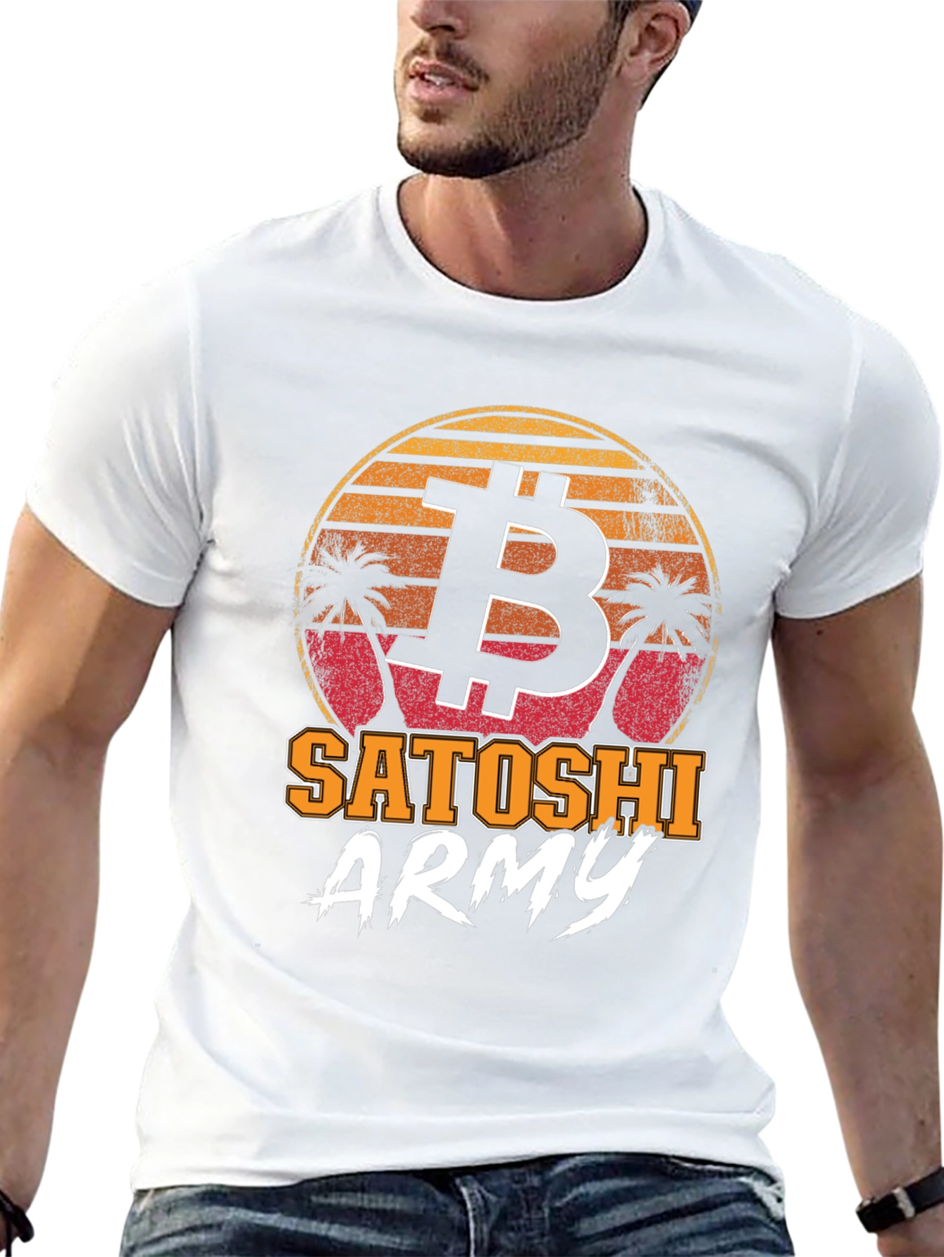 Bitcoin Satoshi Army Graphic Tee