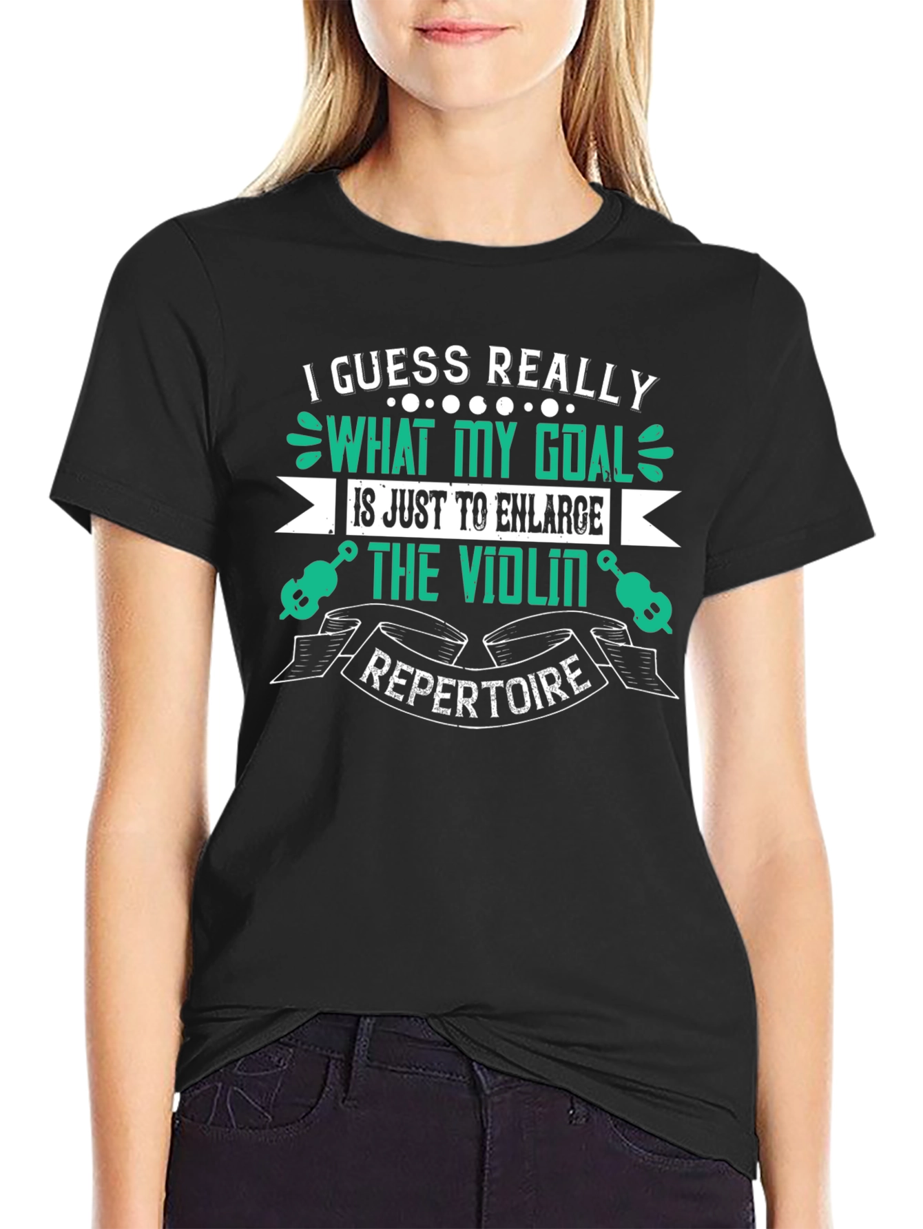 Violin Repertoire Graphic Tee - Music Lovers Shirt