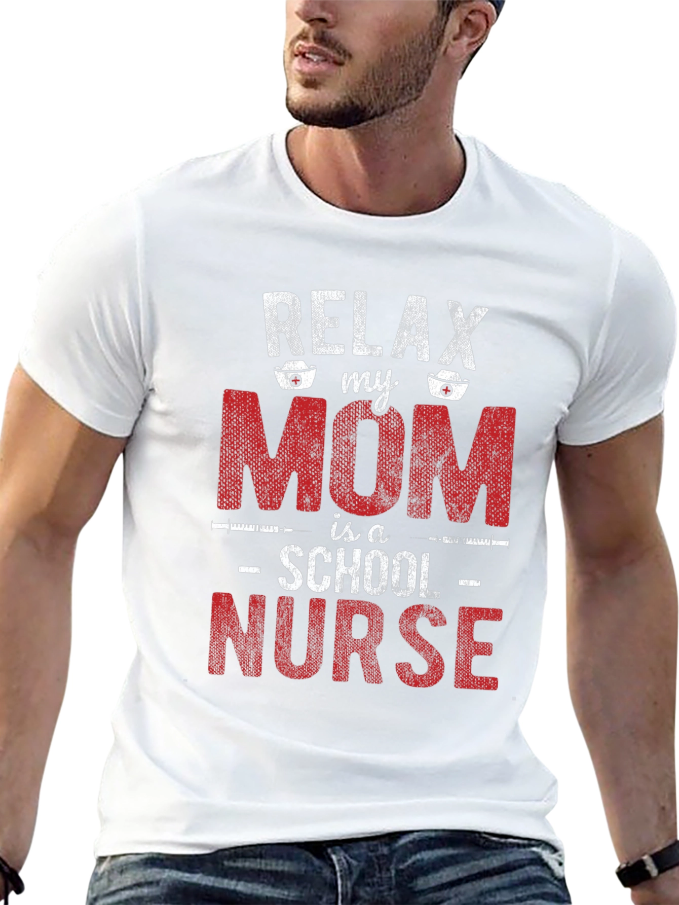 Relax My Mom is a School Nurse T-Shirt