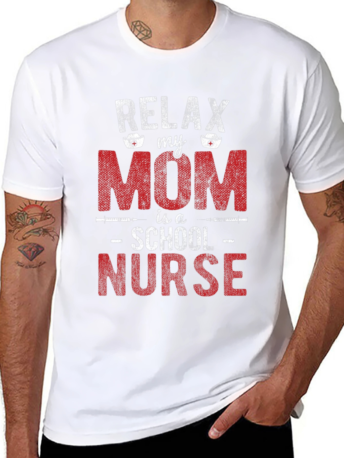 Relax My Mom is a School Nurse T-Shirt