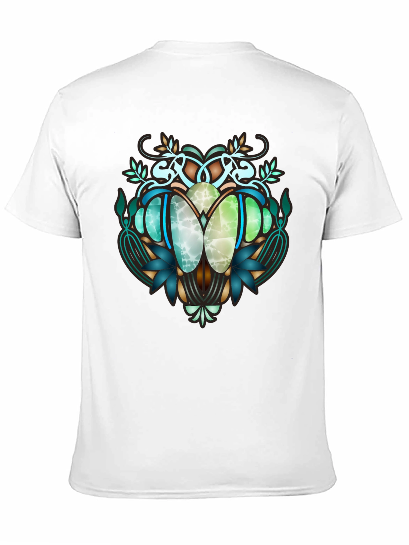Art Nouveau Beetle Graphic T-Shirt