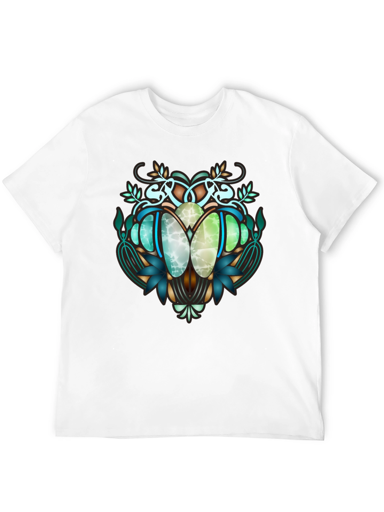 Art Nouveau Beetle Graphic T-Shirt