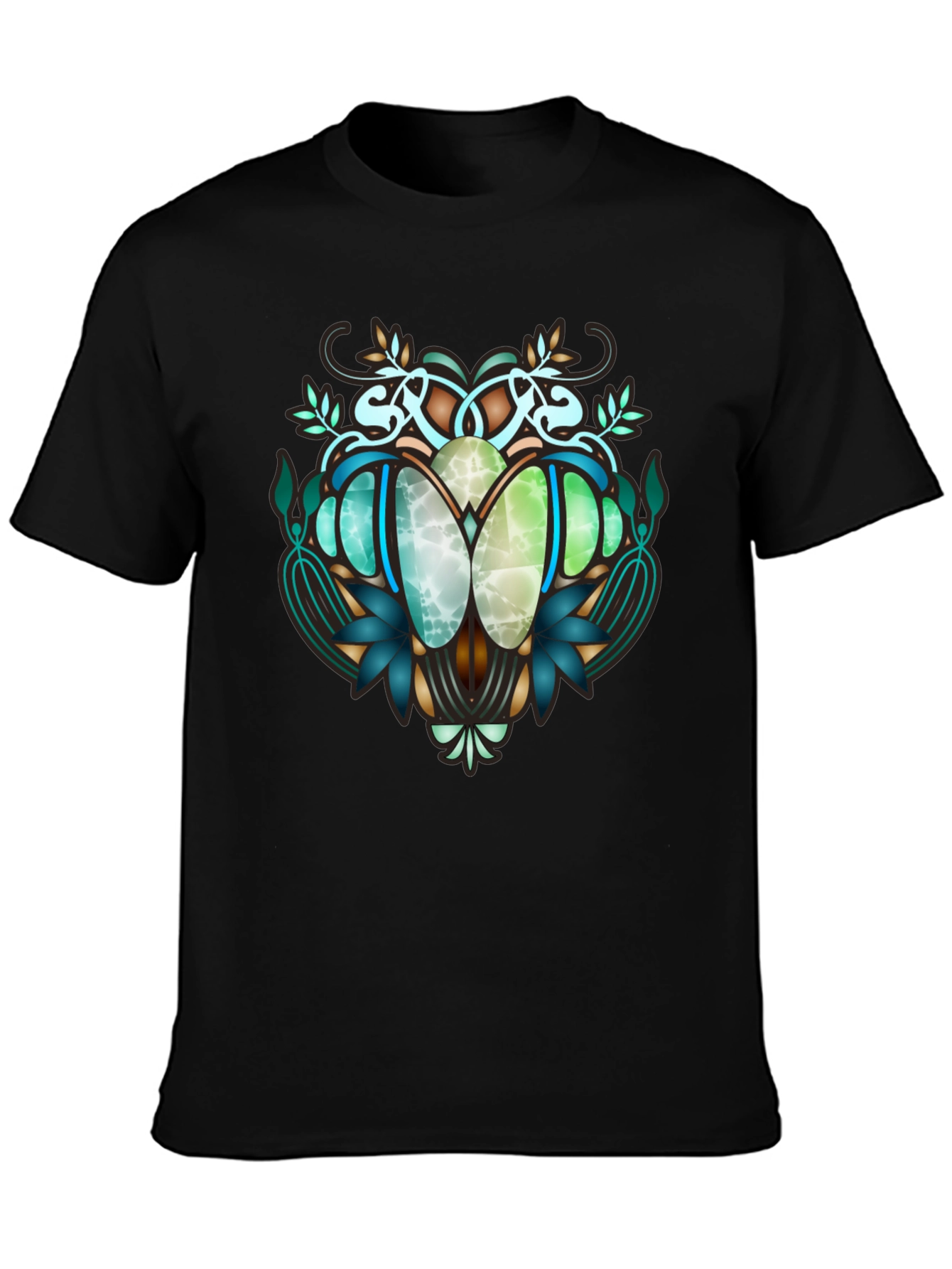 Art Nouveau Beetle Graphic T-Shirt