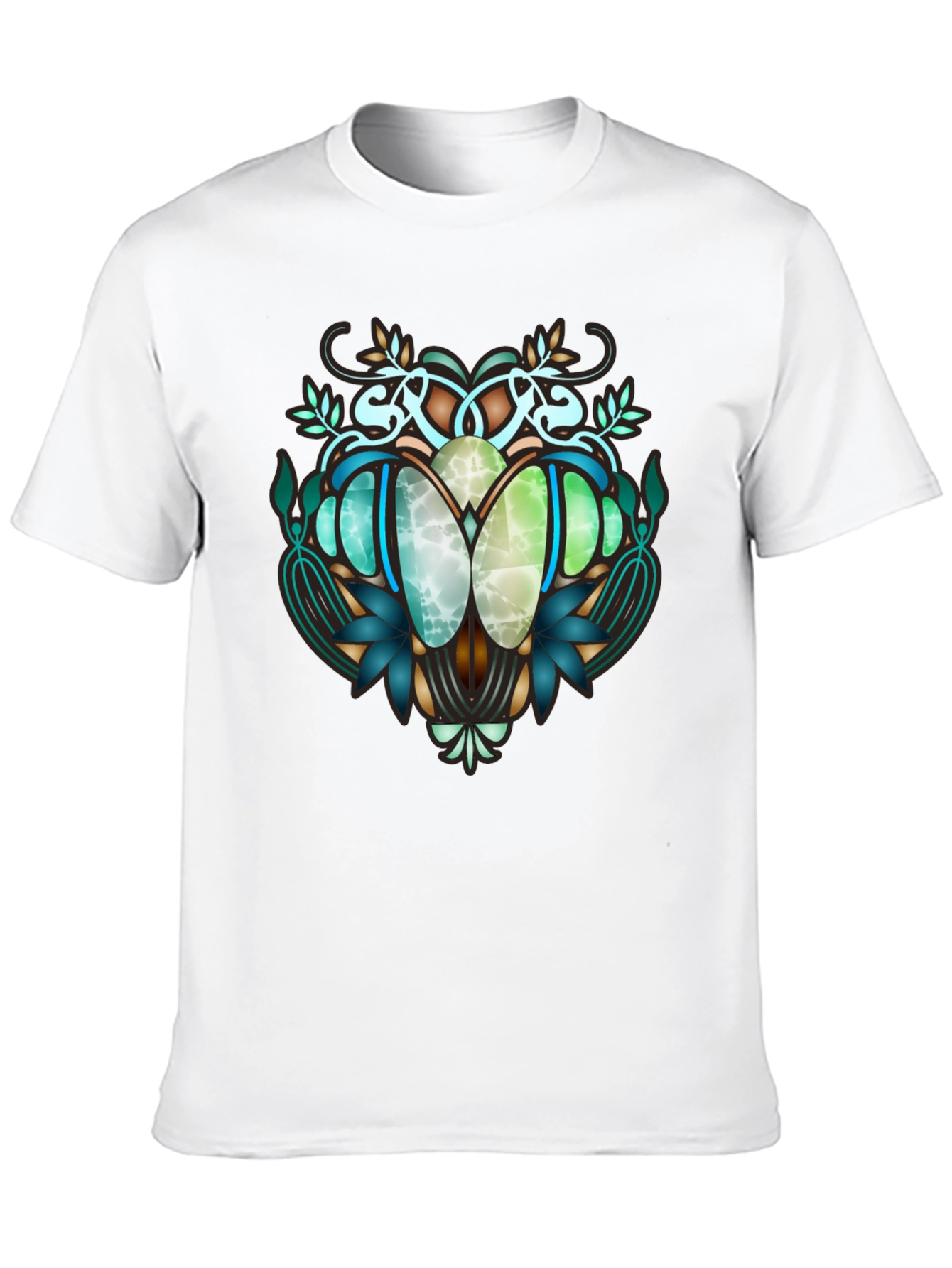 Art Nouveau Beetle Graphic T-Shirt