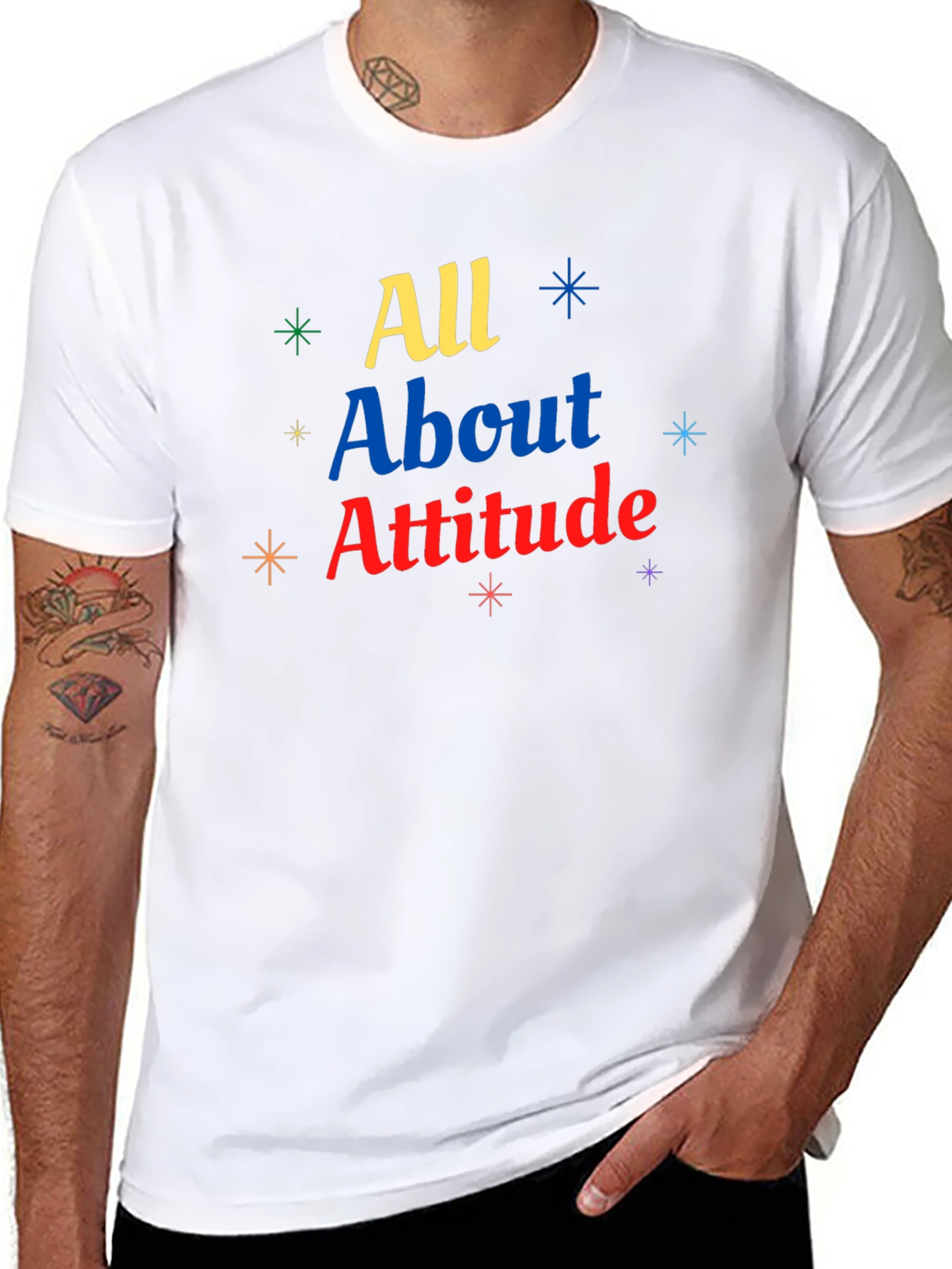 All About Attitude Graphic Tee - Trendy Style