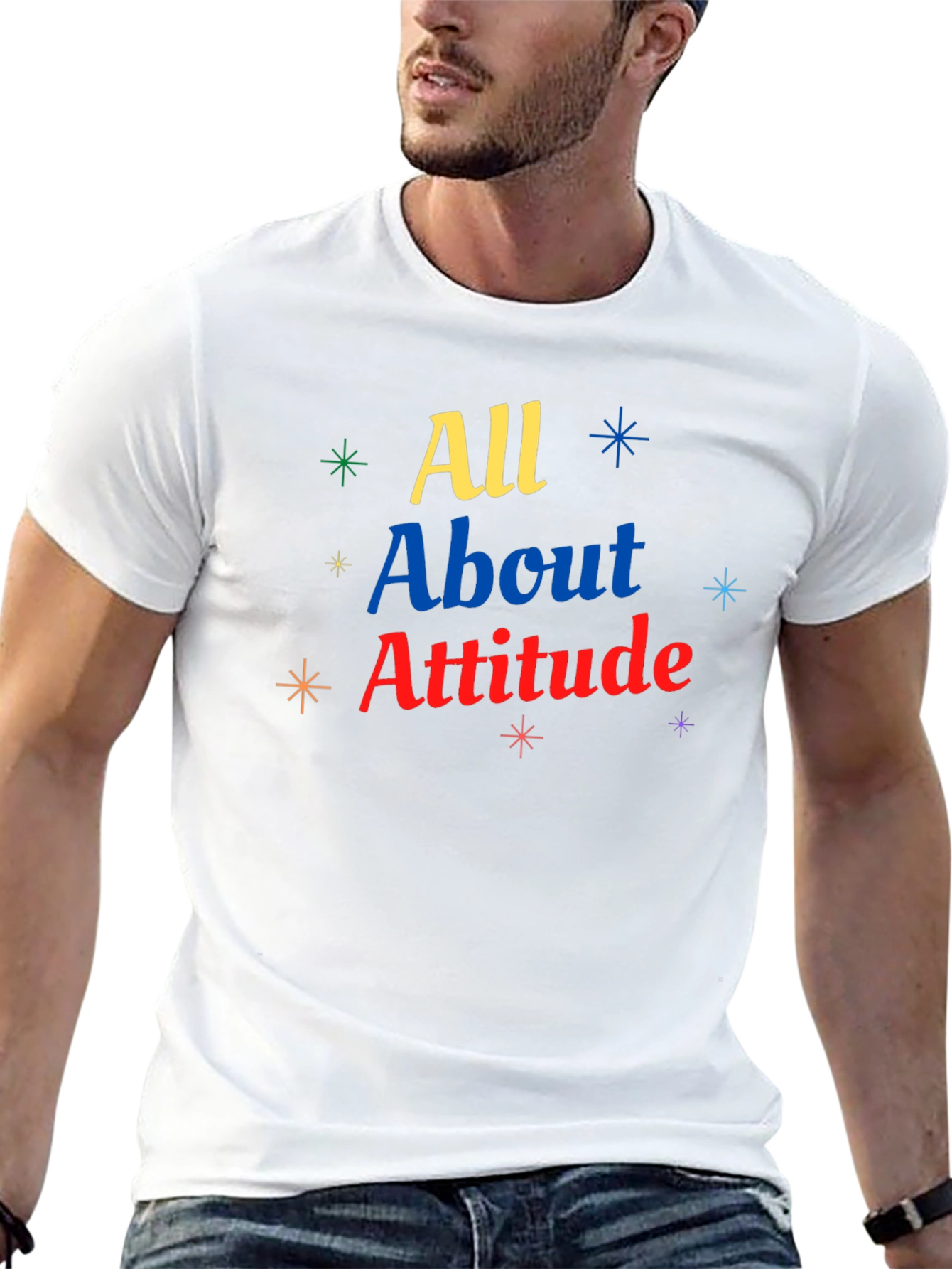 All About Attitude Graphic Tee - Trendy Style