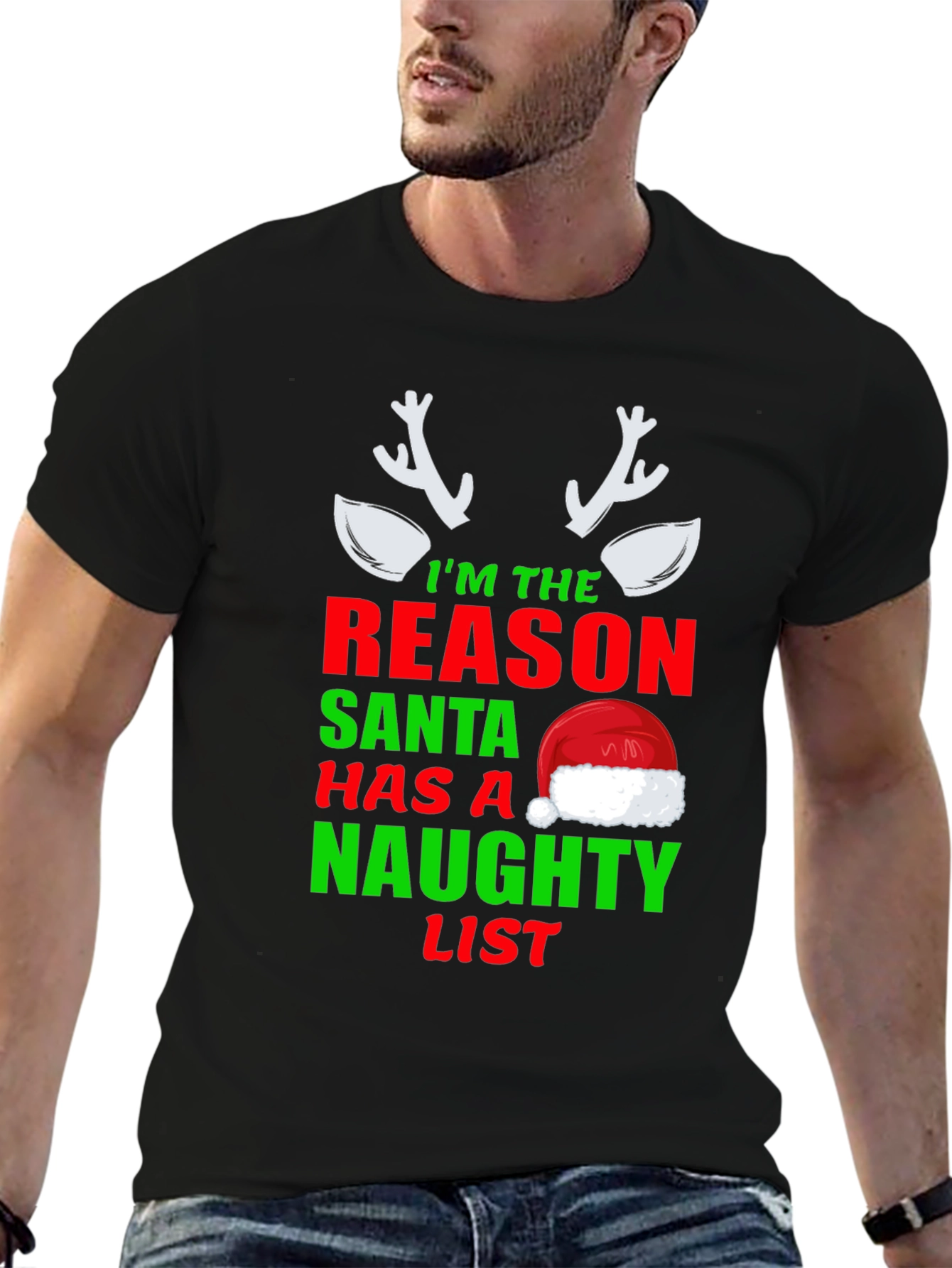 Naughty List T-Shirt Funny Christmas Tee