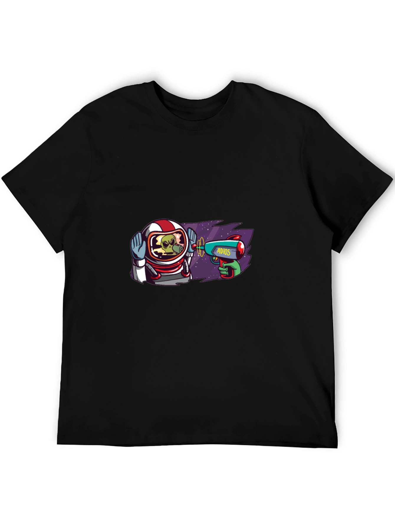 Astronaut Alien T-Shirt - Adios Ray Gun Design