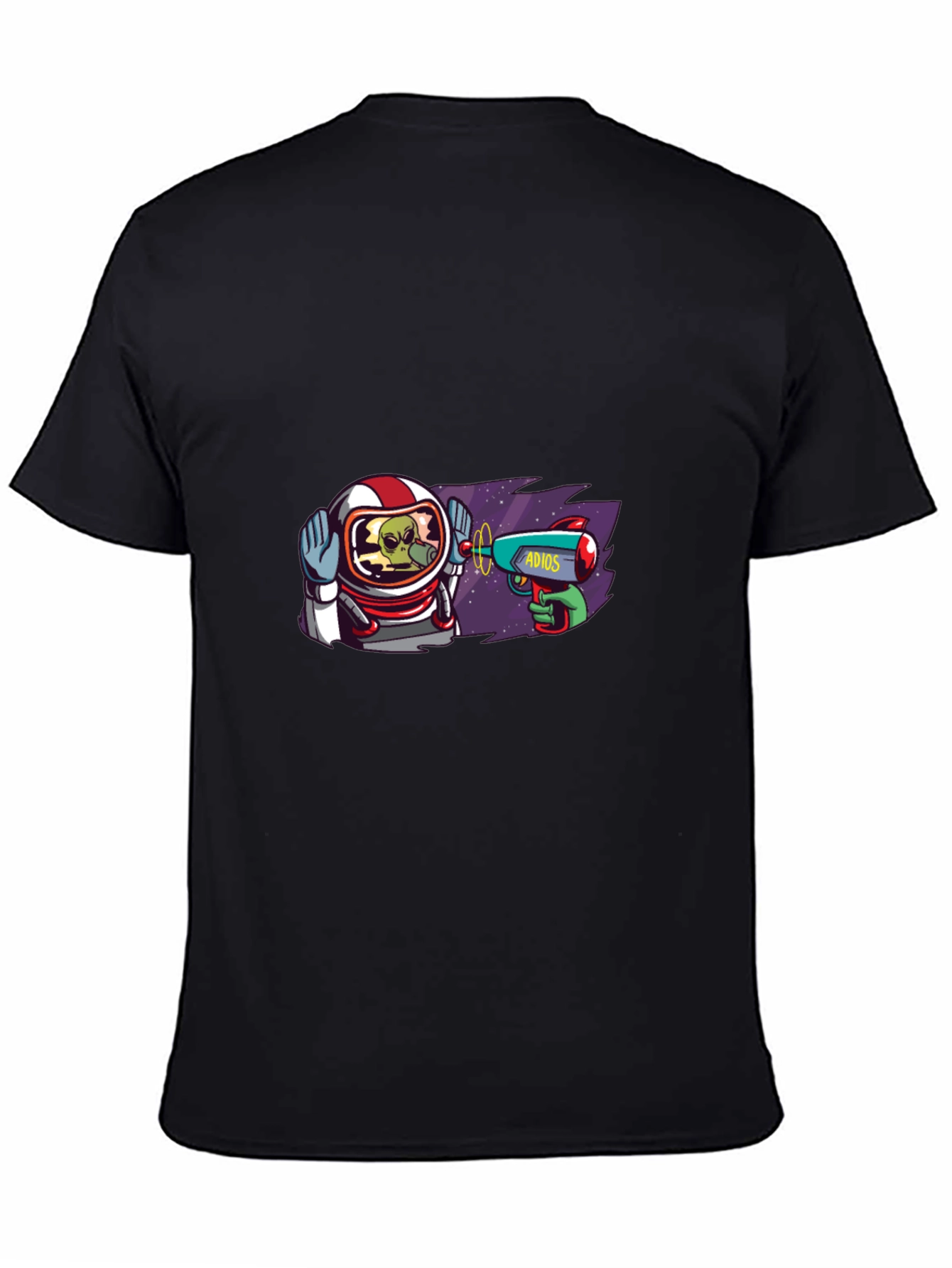 Astronaut Alien T-Shirt - Adios Ray Gun Design