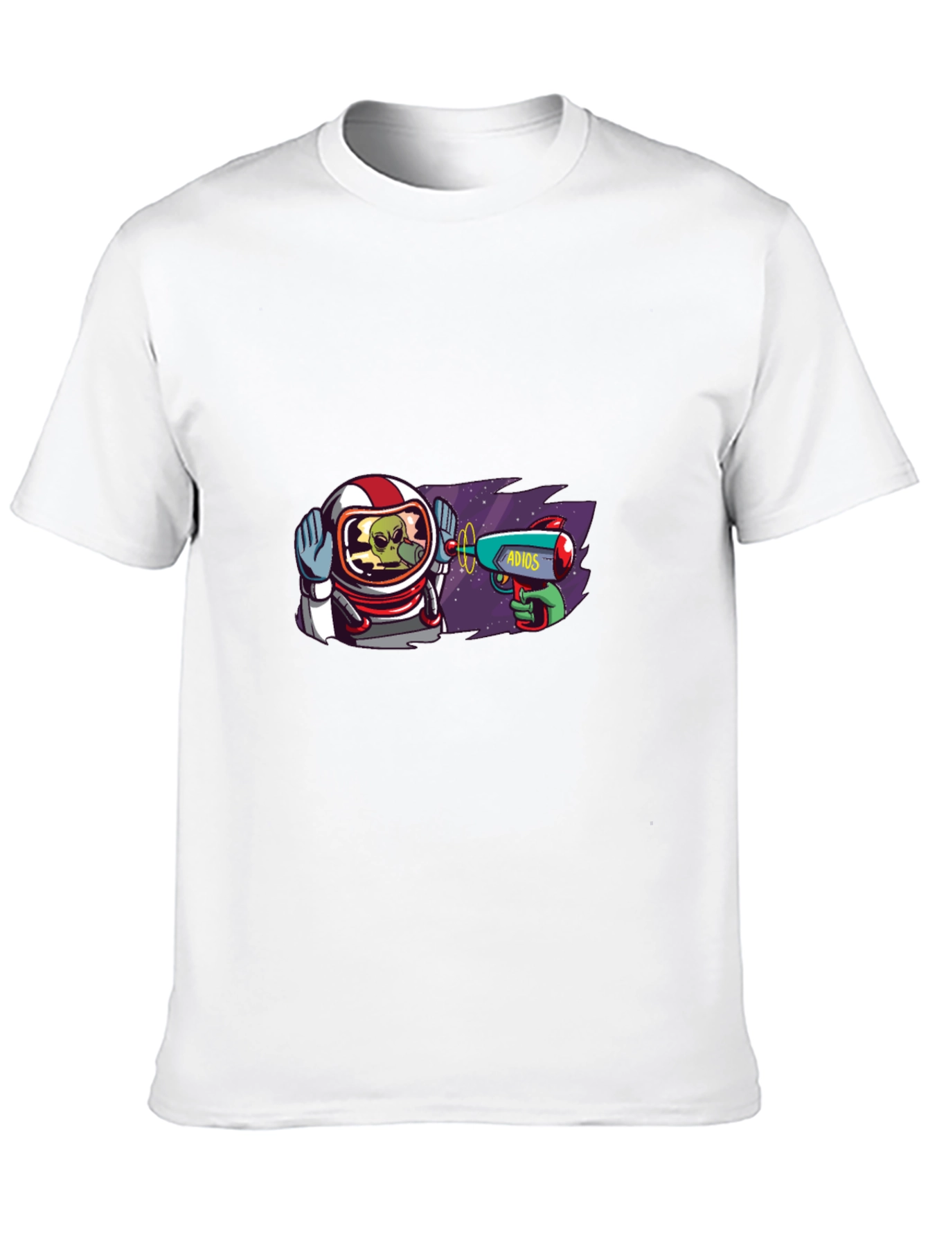 Astronaut Alien T-Shirt - Adios Ray Gun Design