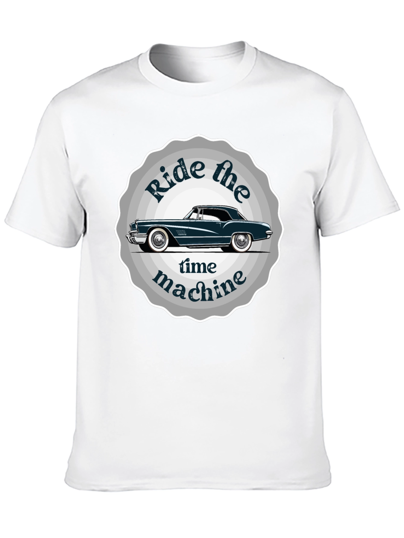 Ride the Time Machine Classic Car Graphic Tee