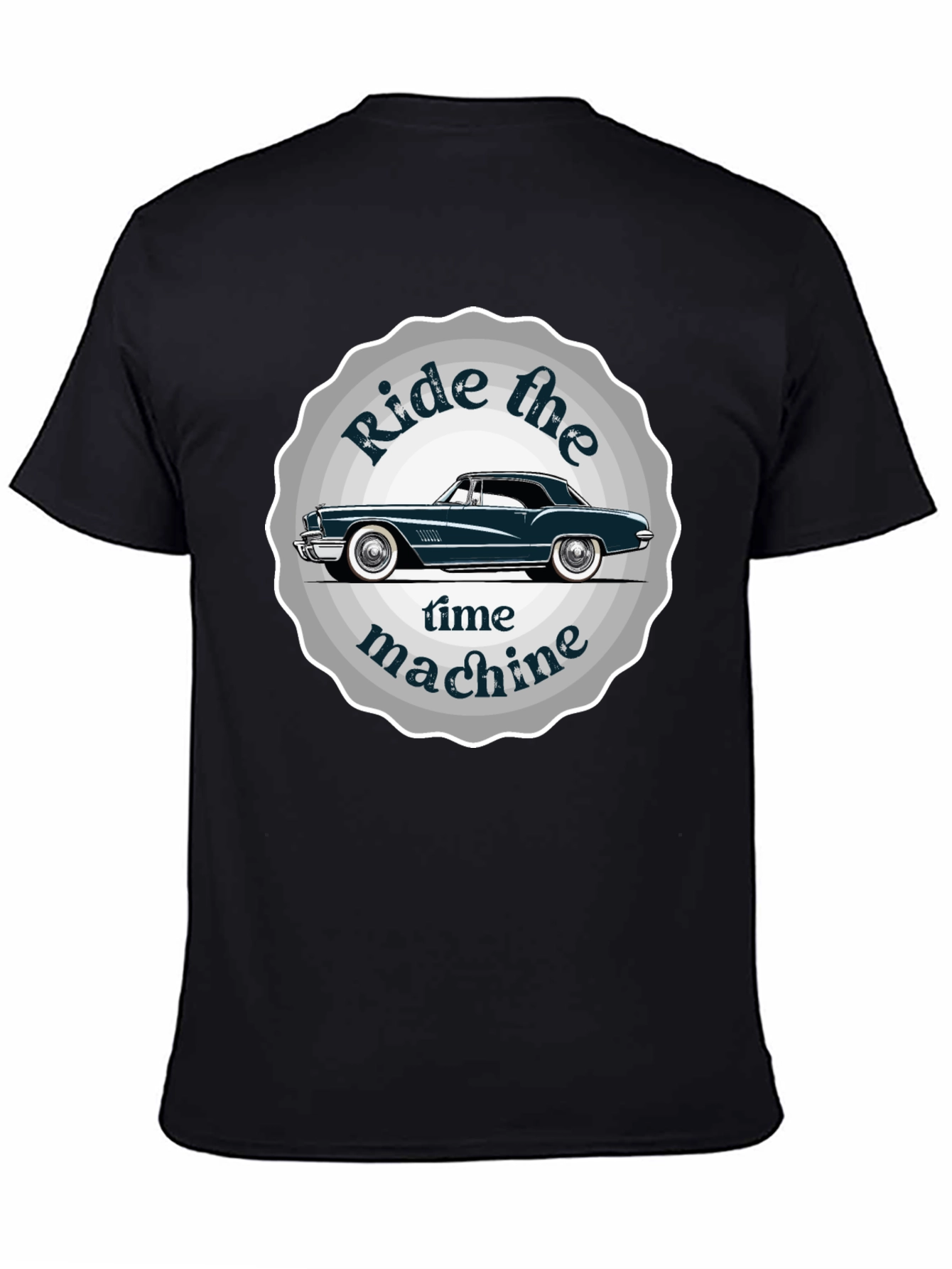 Ride the Time Machine Classic Car Graphic Tee