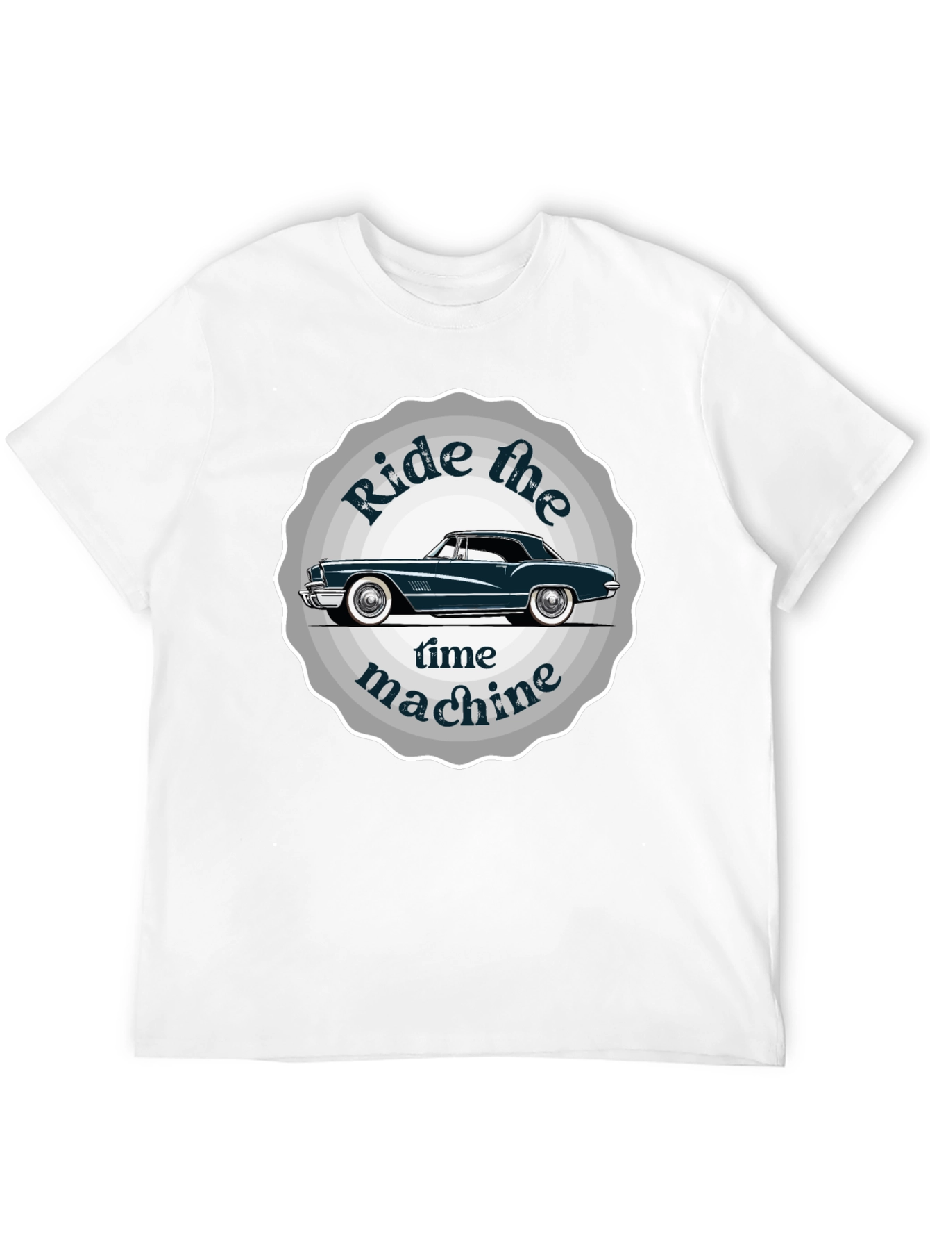 Ride the Time Machine Classic Car Graphic Tee